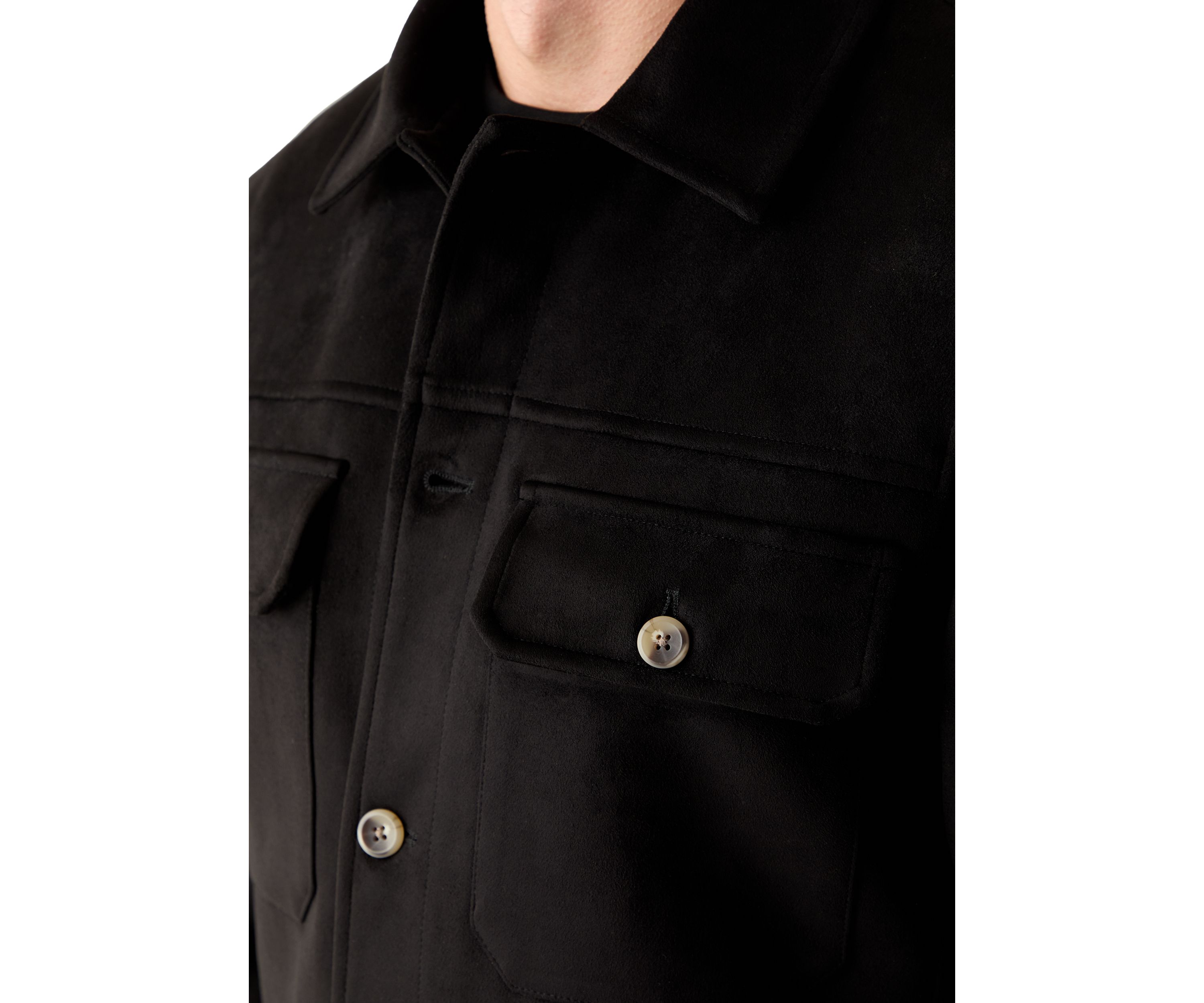 Suede Overshirt