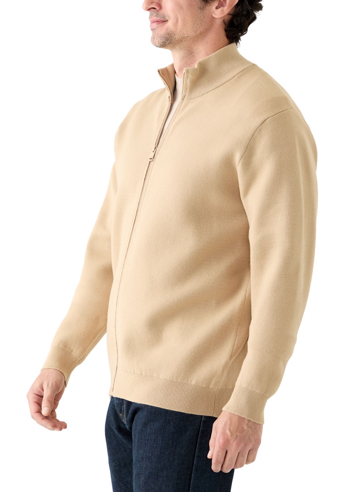 Mens Full Zip Sweater Jacket