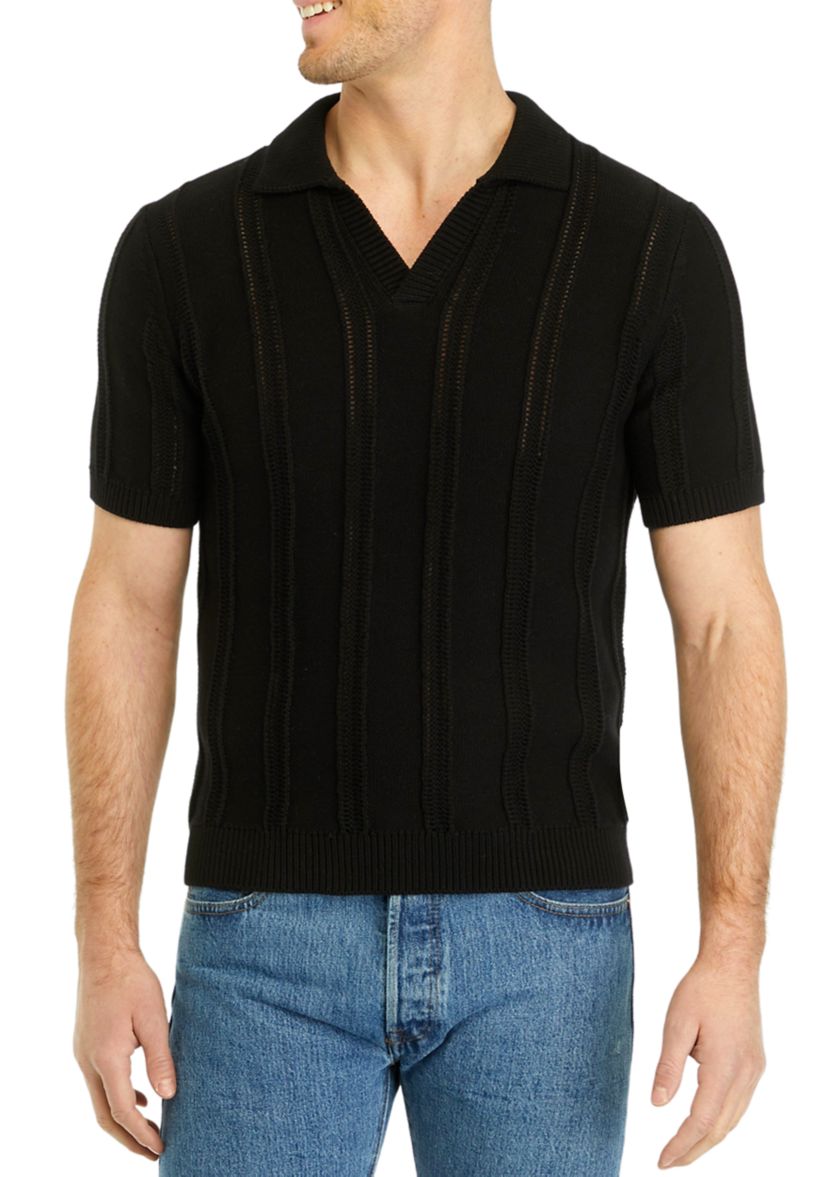 Mens Knit Polo Shirt 
