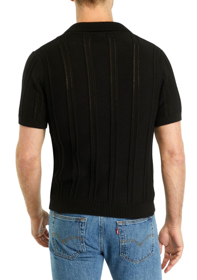 Mens Knit Polo Shirt 