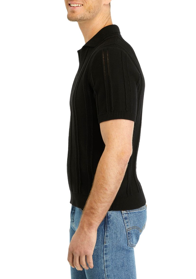 Mens Knit Polo Shirt 