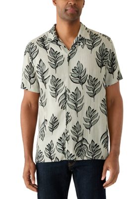 Industry Republic Clothing Men's Printed Linen Shirt, 2XL
