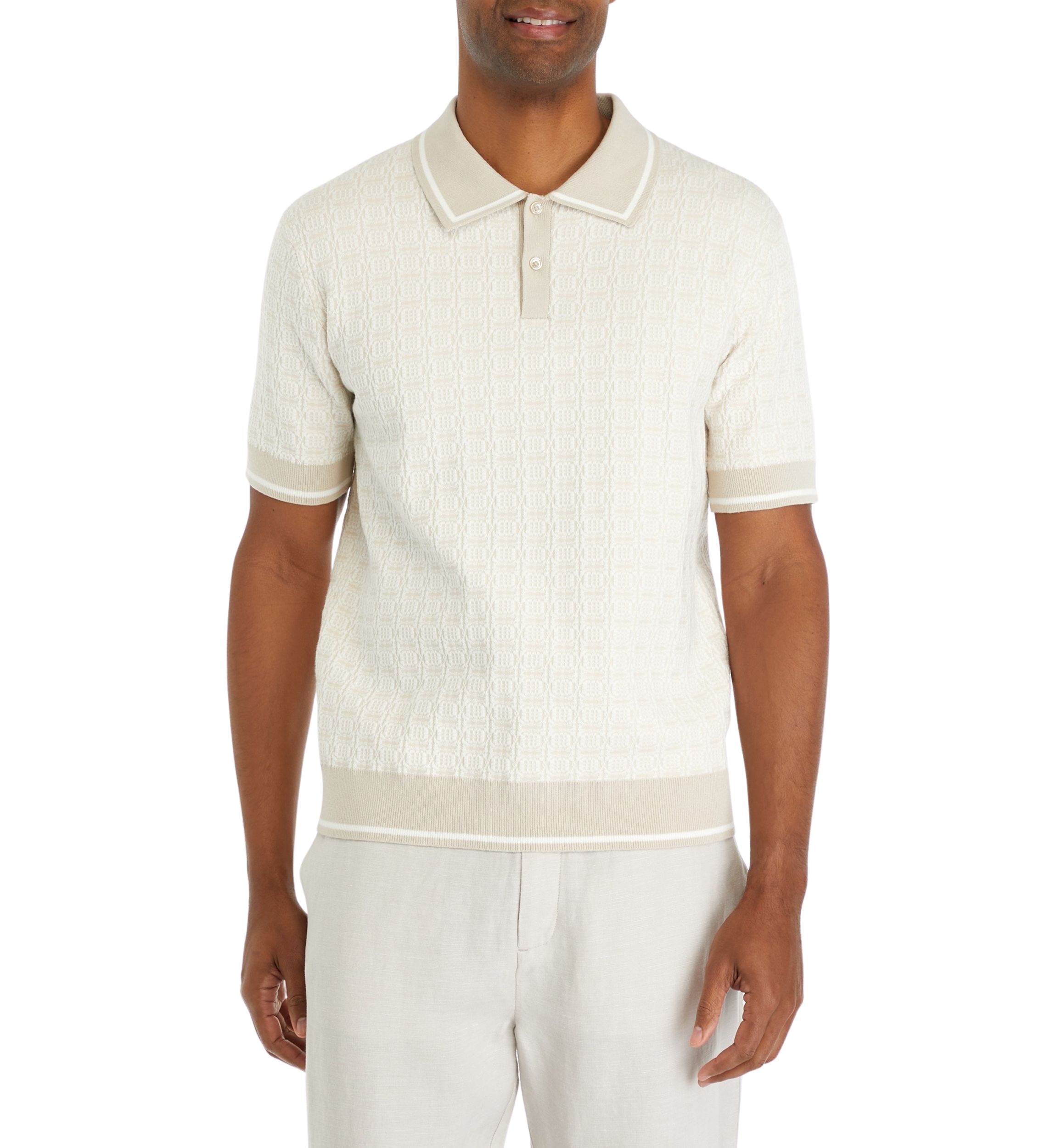 Tipped Polo Sweater 