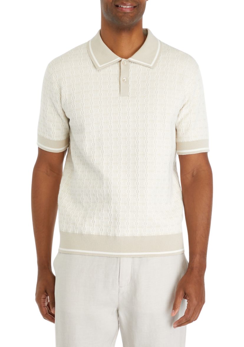 Tipped Polo Sweater 