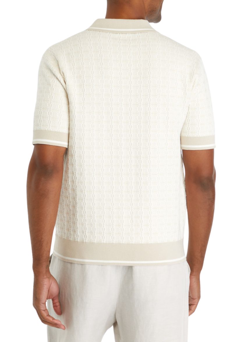 Tipped Polo Sweater 