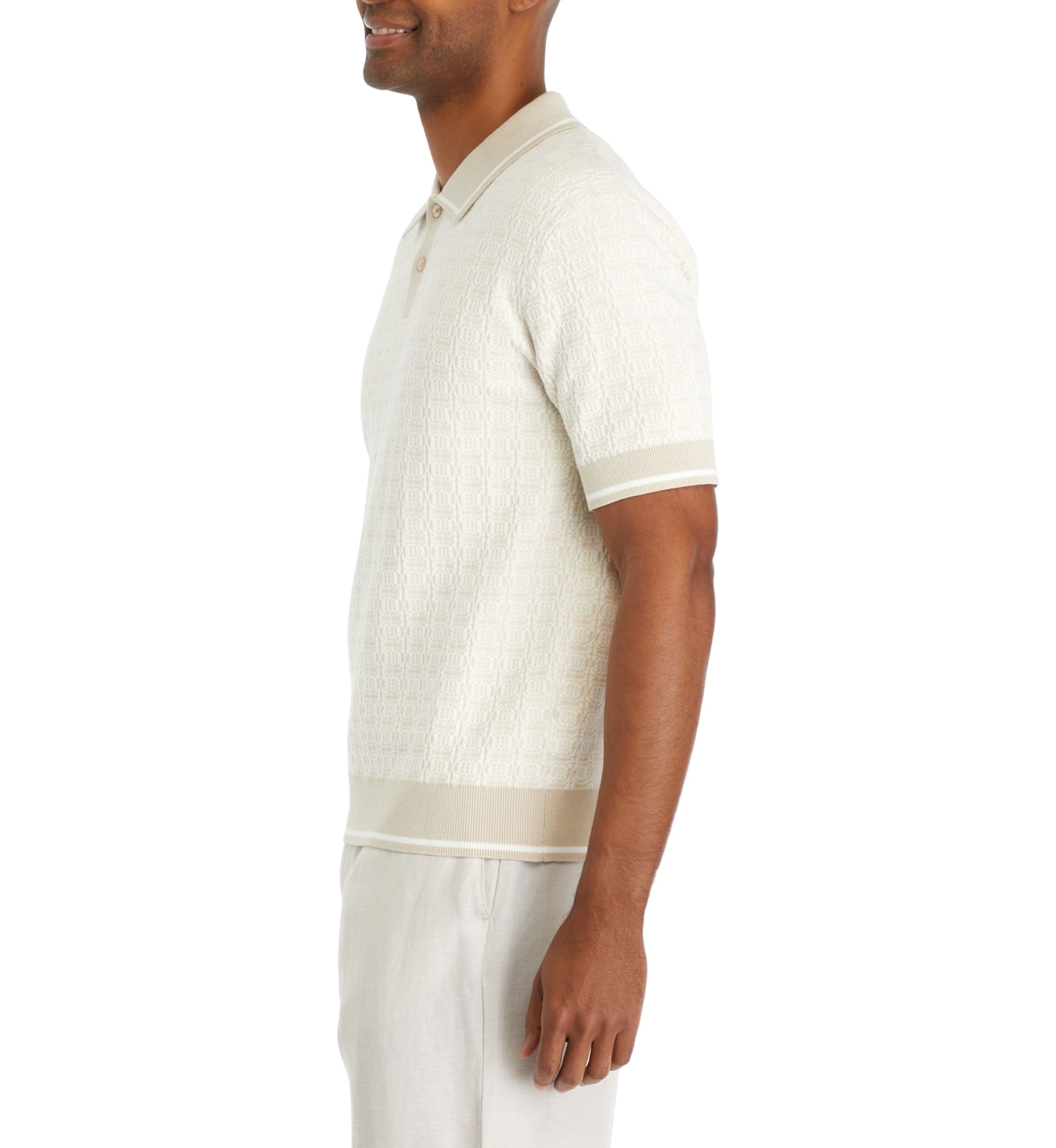 Tipped Polo Sweater 