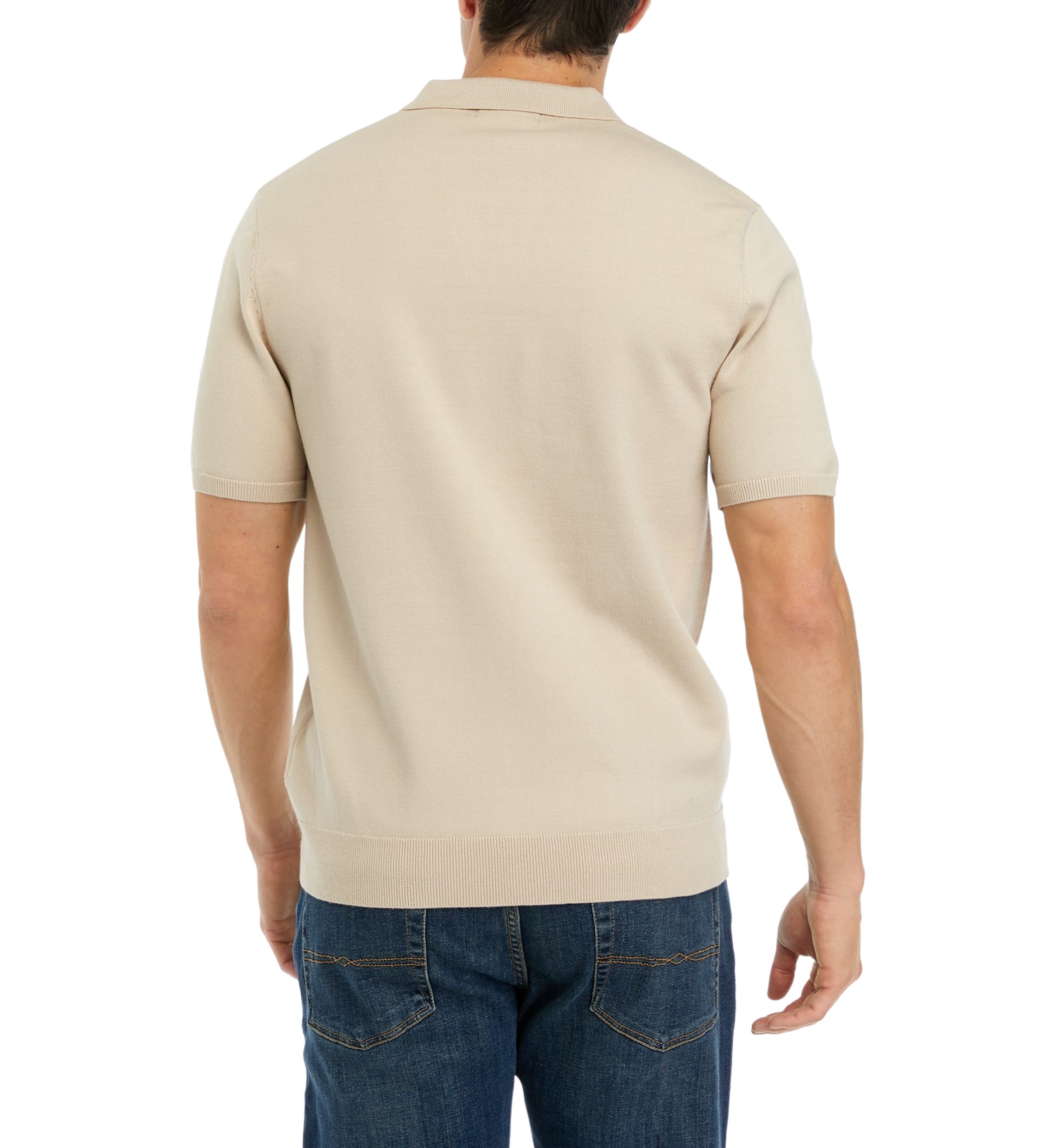 Mens Johnny Collar Polo Sweater