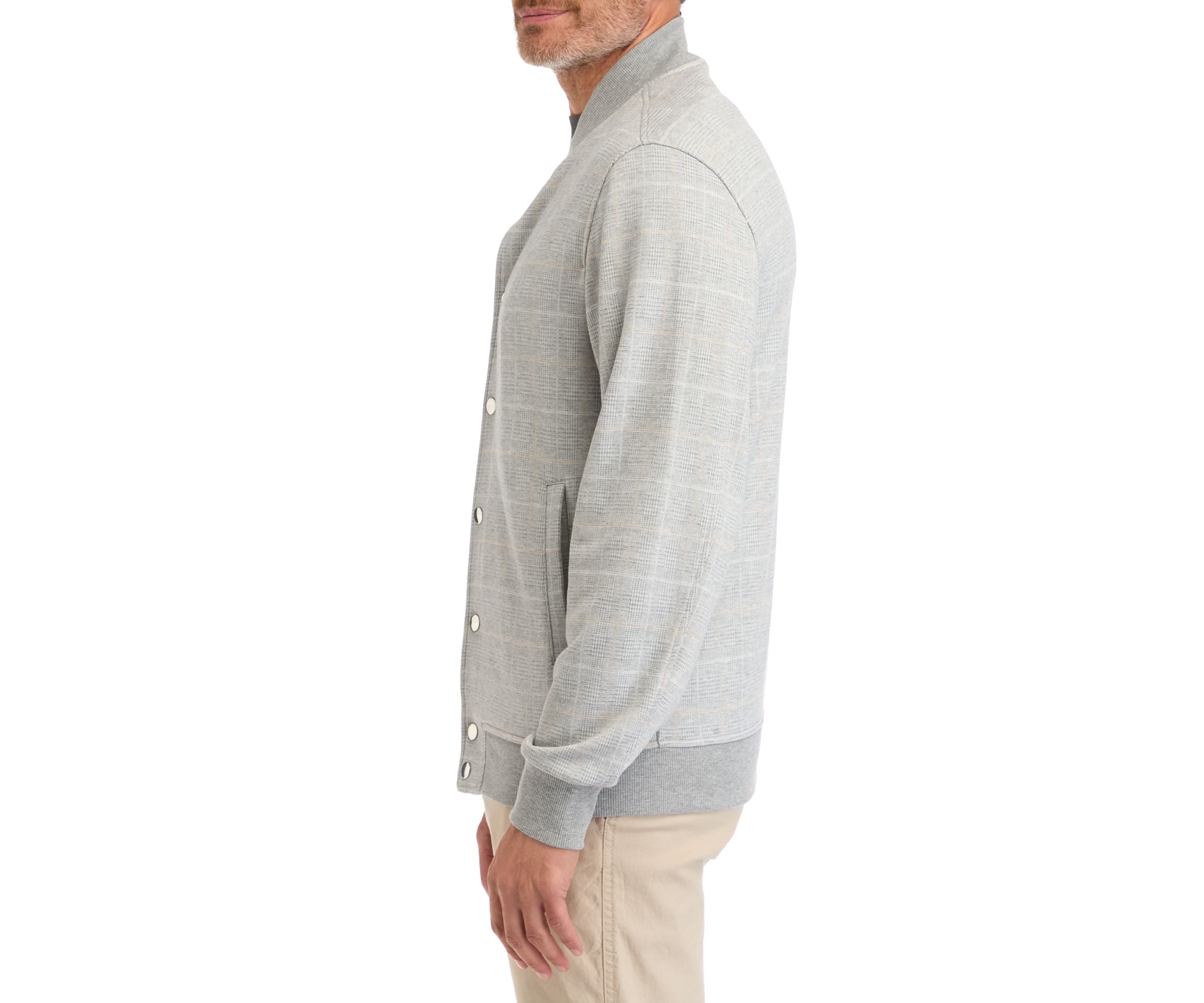 Mens Plaid Bomber Jacket
