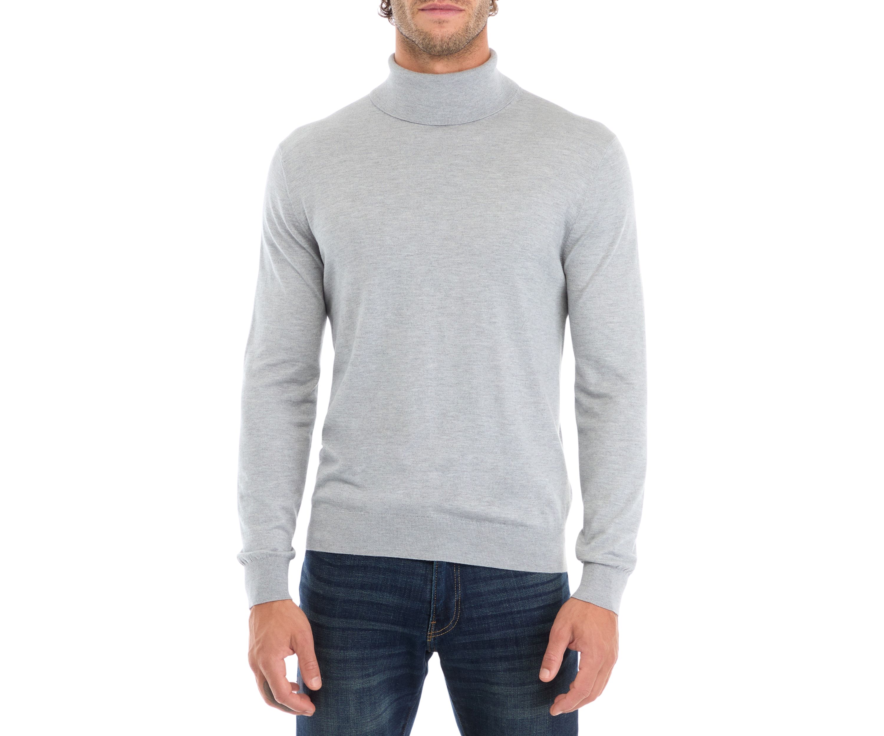 Mens Fine Gauge Turtleneck Sweater