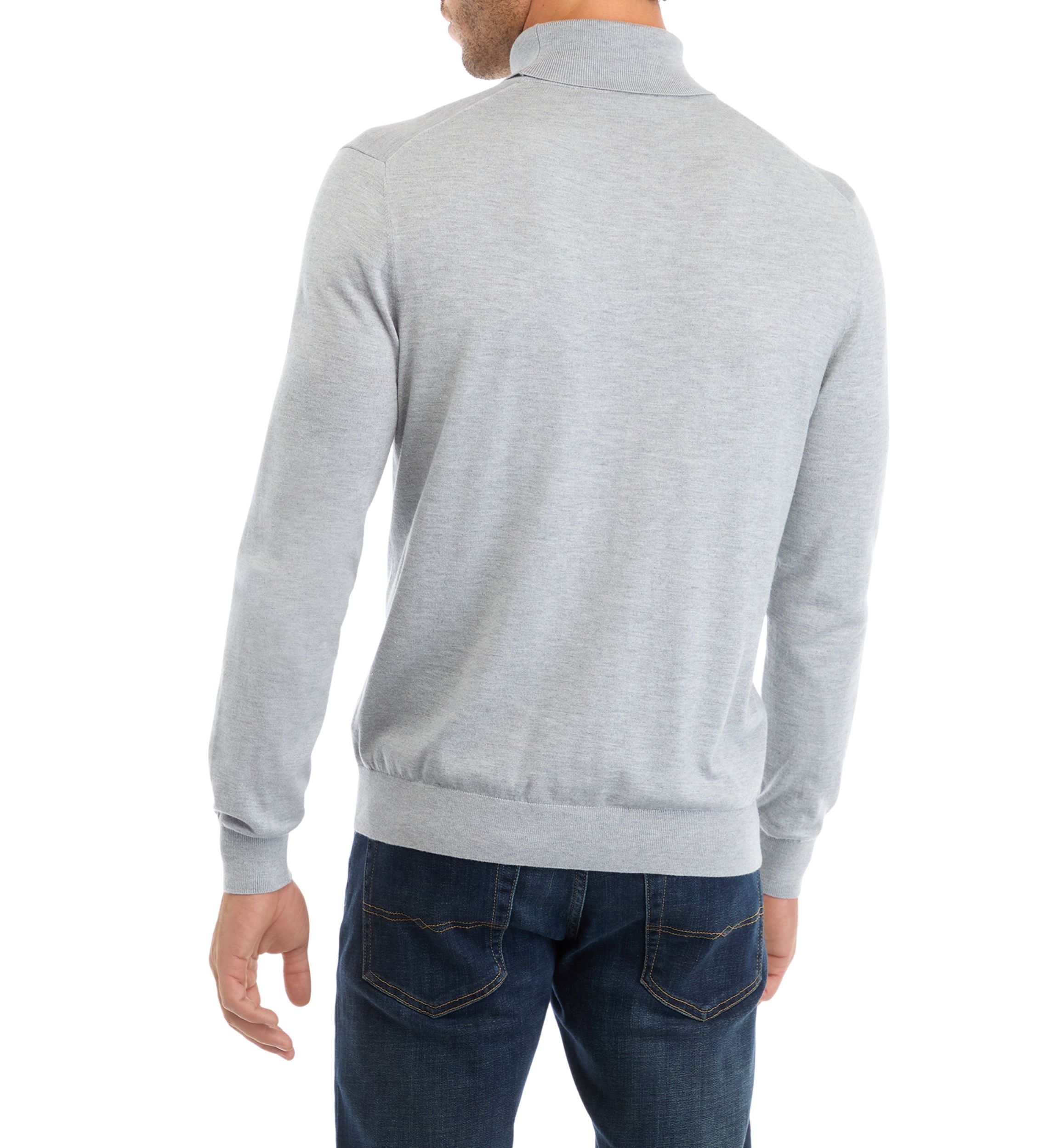 Mens Fine Gauge Turtleneck Sweater