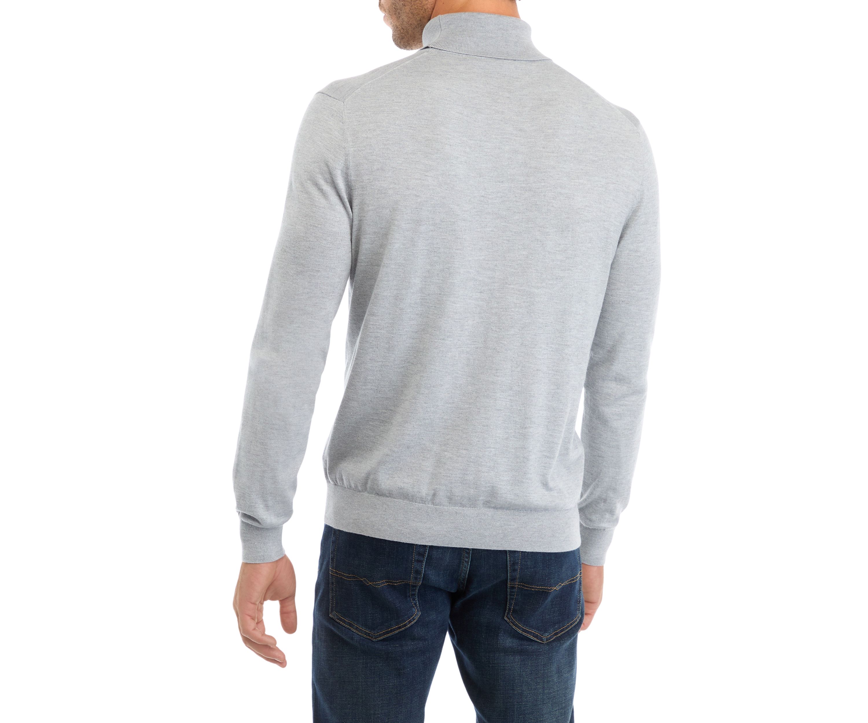 Mens Fine Gauge Turtleneck Sweater