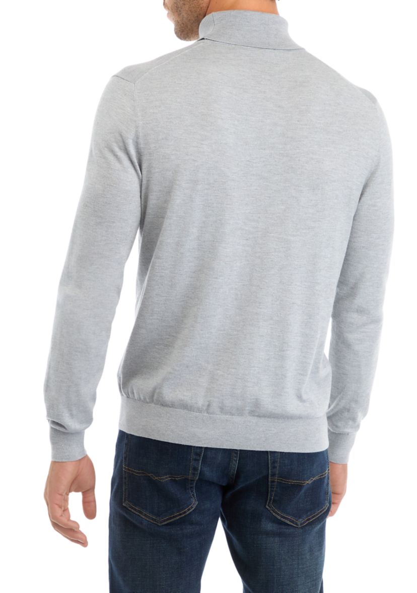 Mens Fine Gauge Turtleneck Sweater