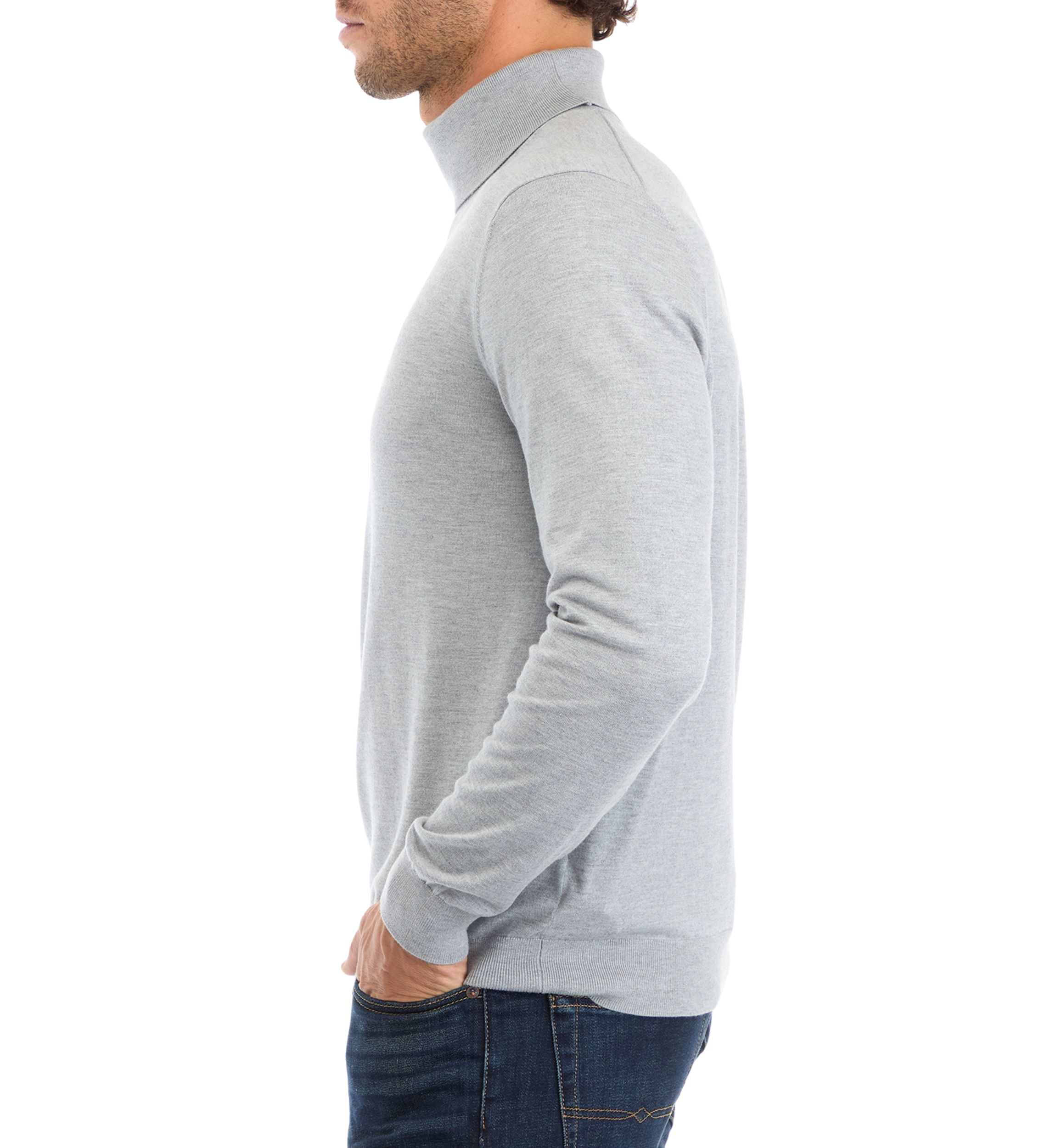 Mens Fine Gauge Turtleneck Sweater
