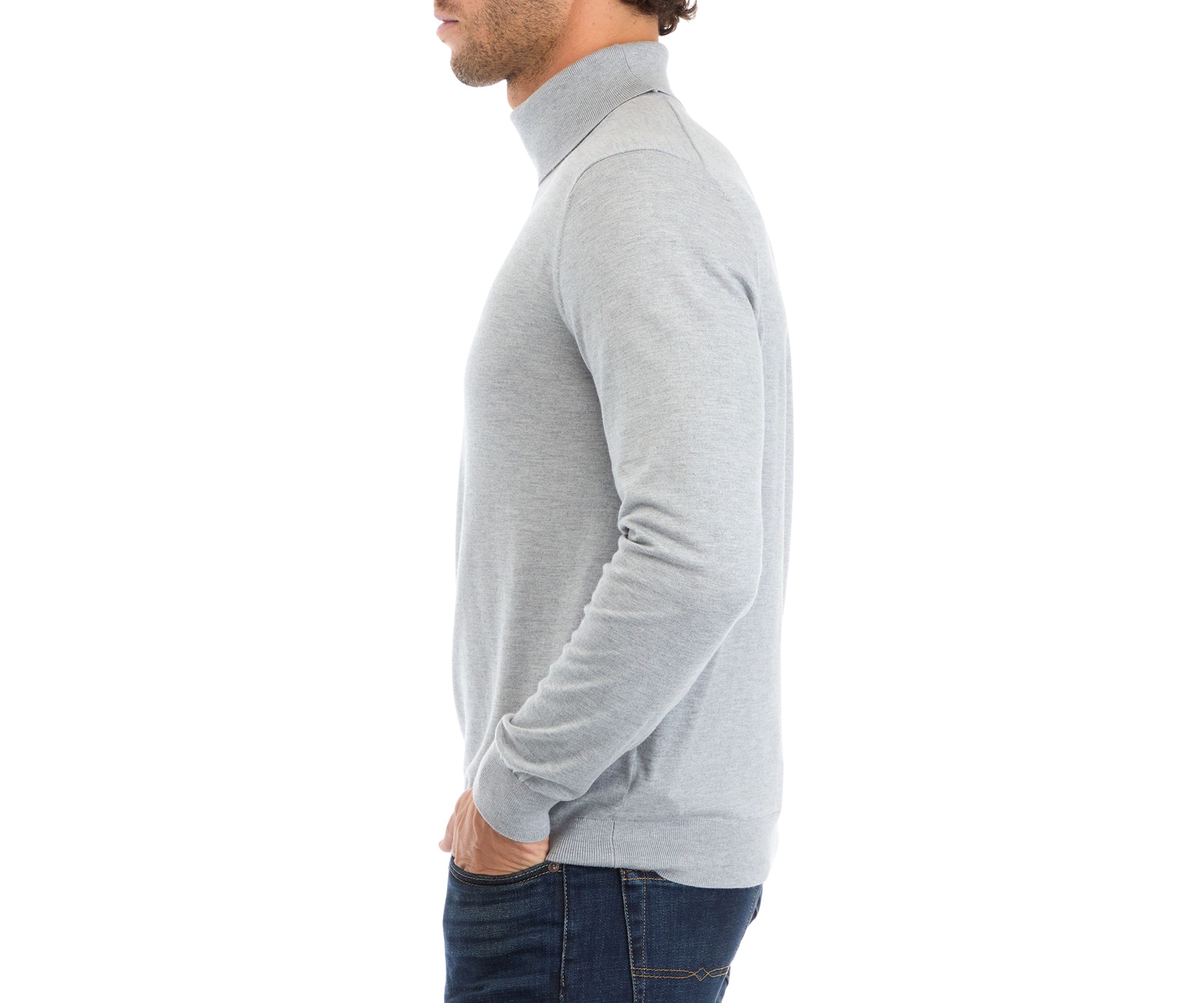 Mens Fine Gauge Turtleneck Sweater