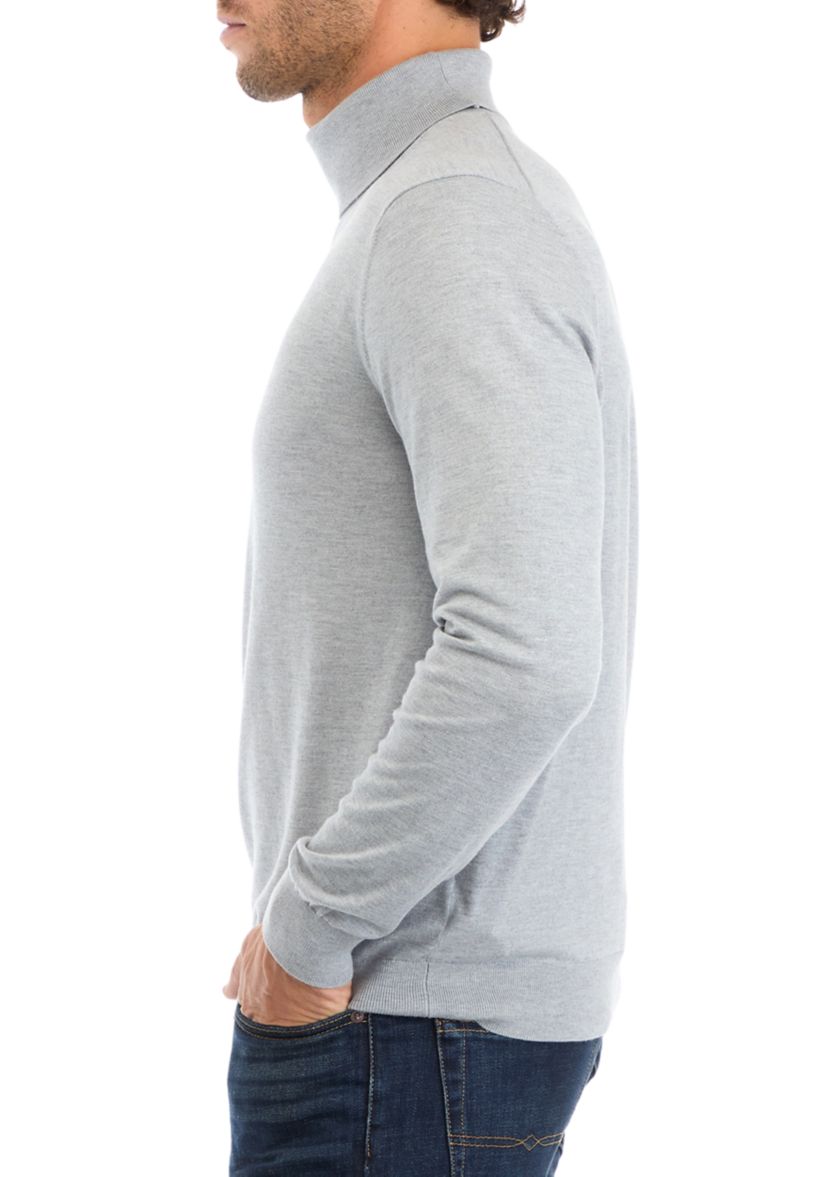 Mens Fine Gauge Turtleneck Sweater