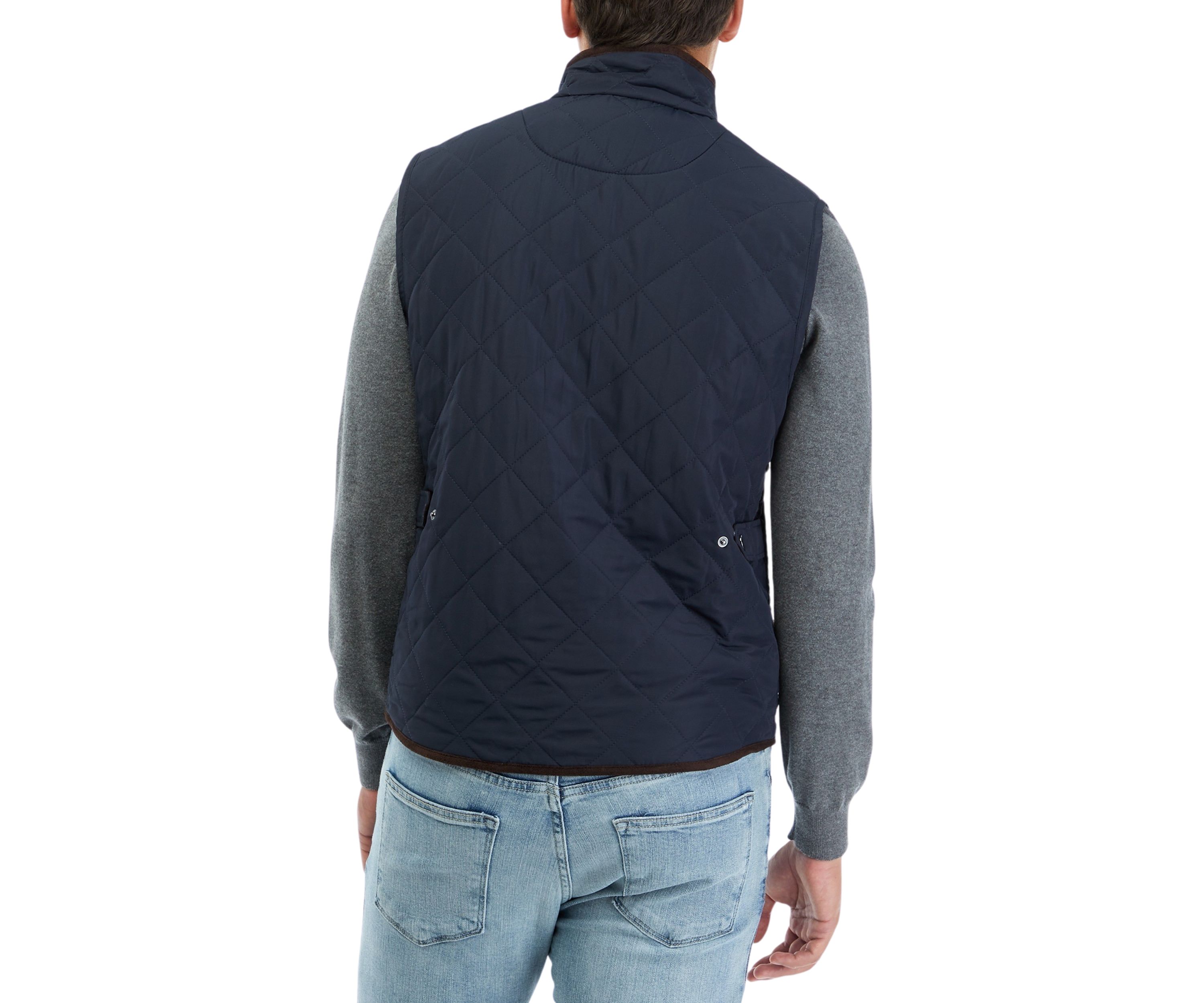Mens Mock Neck Quilted Vest