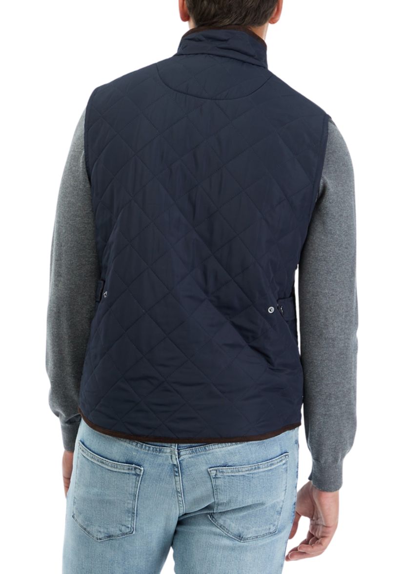 Mens Mock Neck Quilted Vest