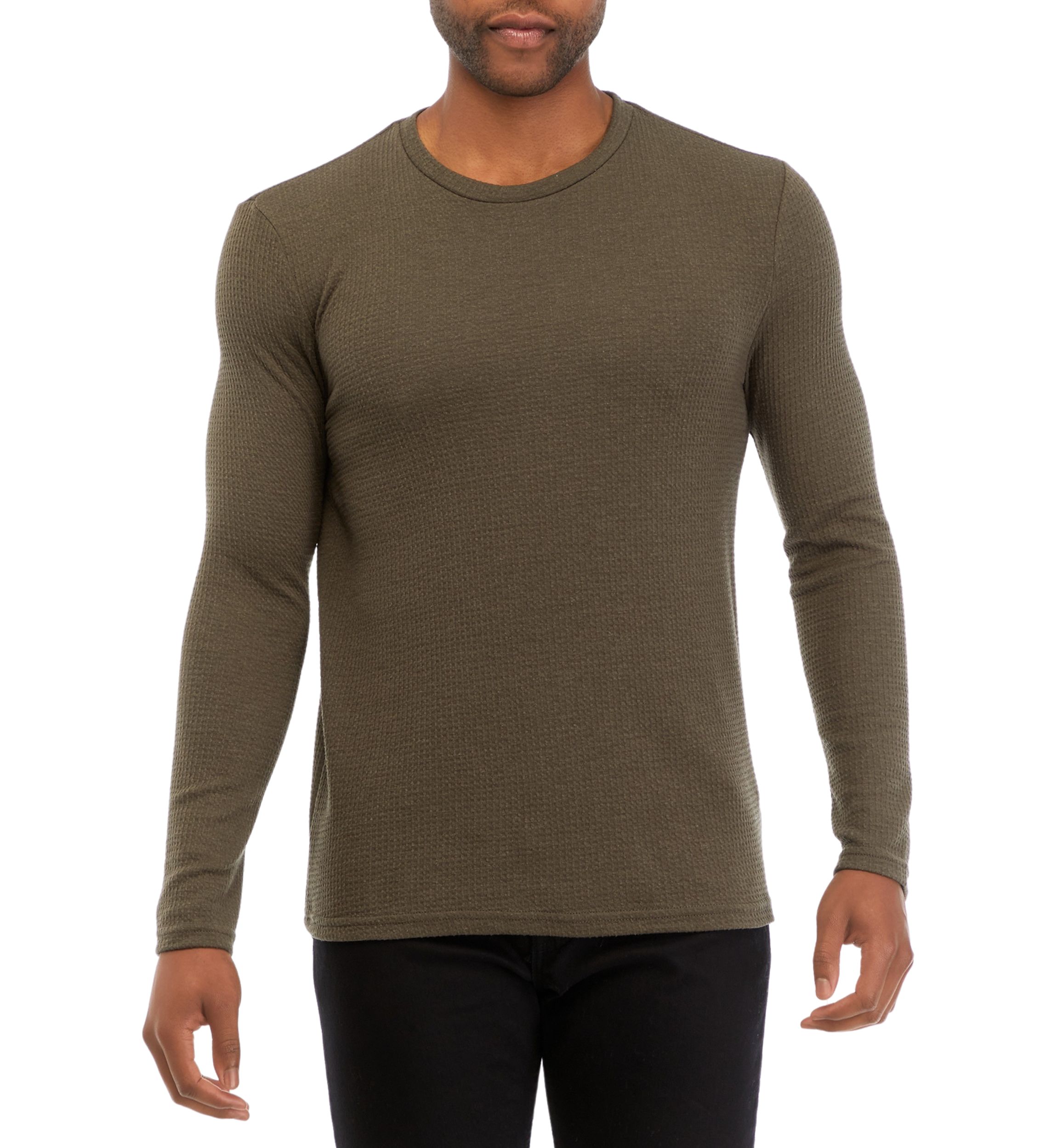 Mens Crew Neck Pullover Knit Sweater
