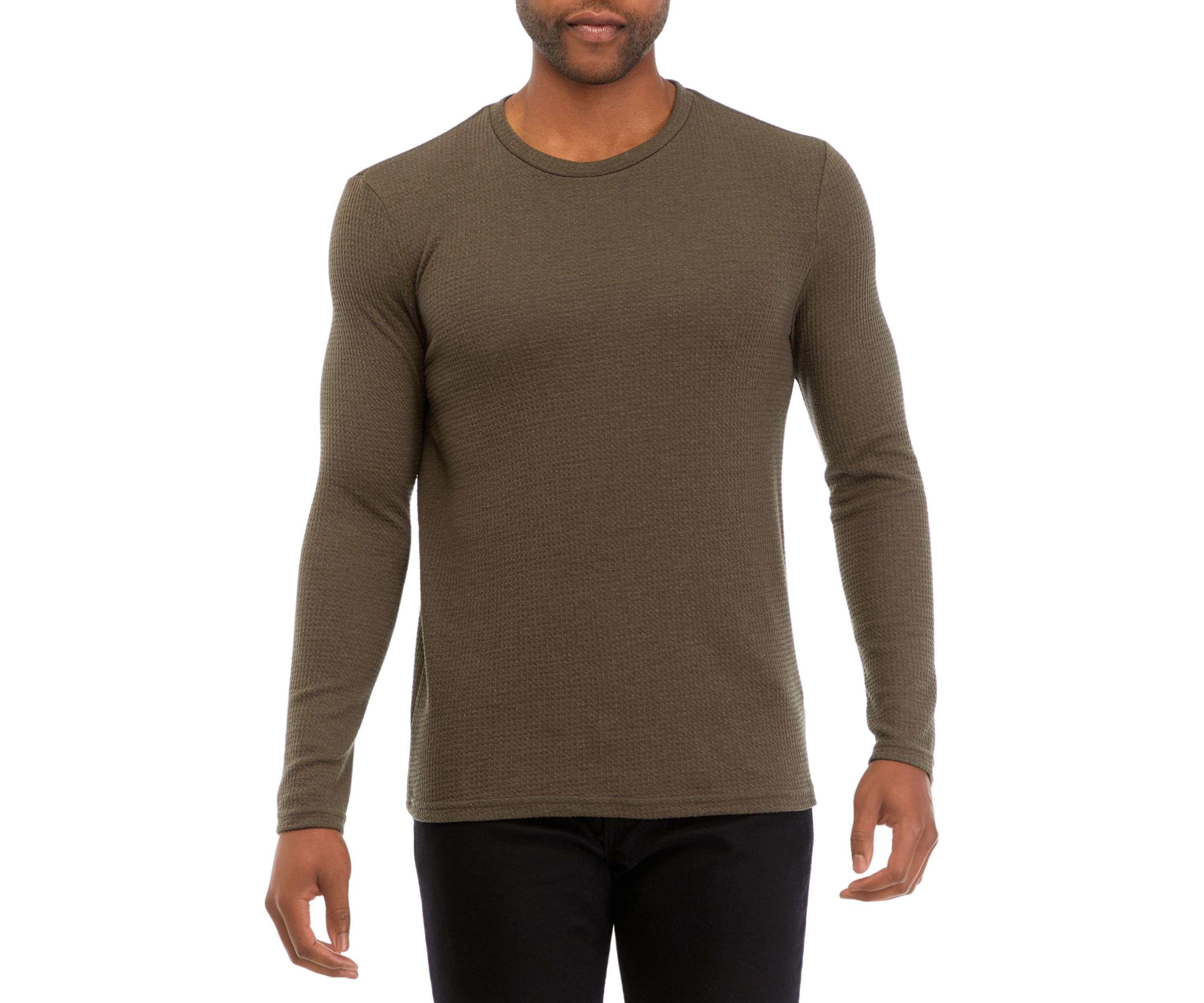 Mens Crew Neck Pullover Knit Sweater