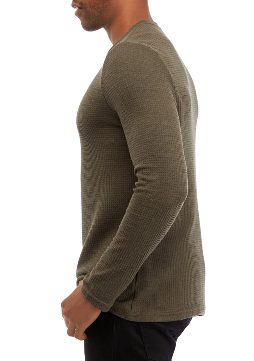 Mens Crew Neck Pullover Knit Sweater