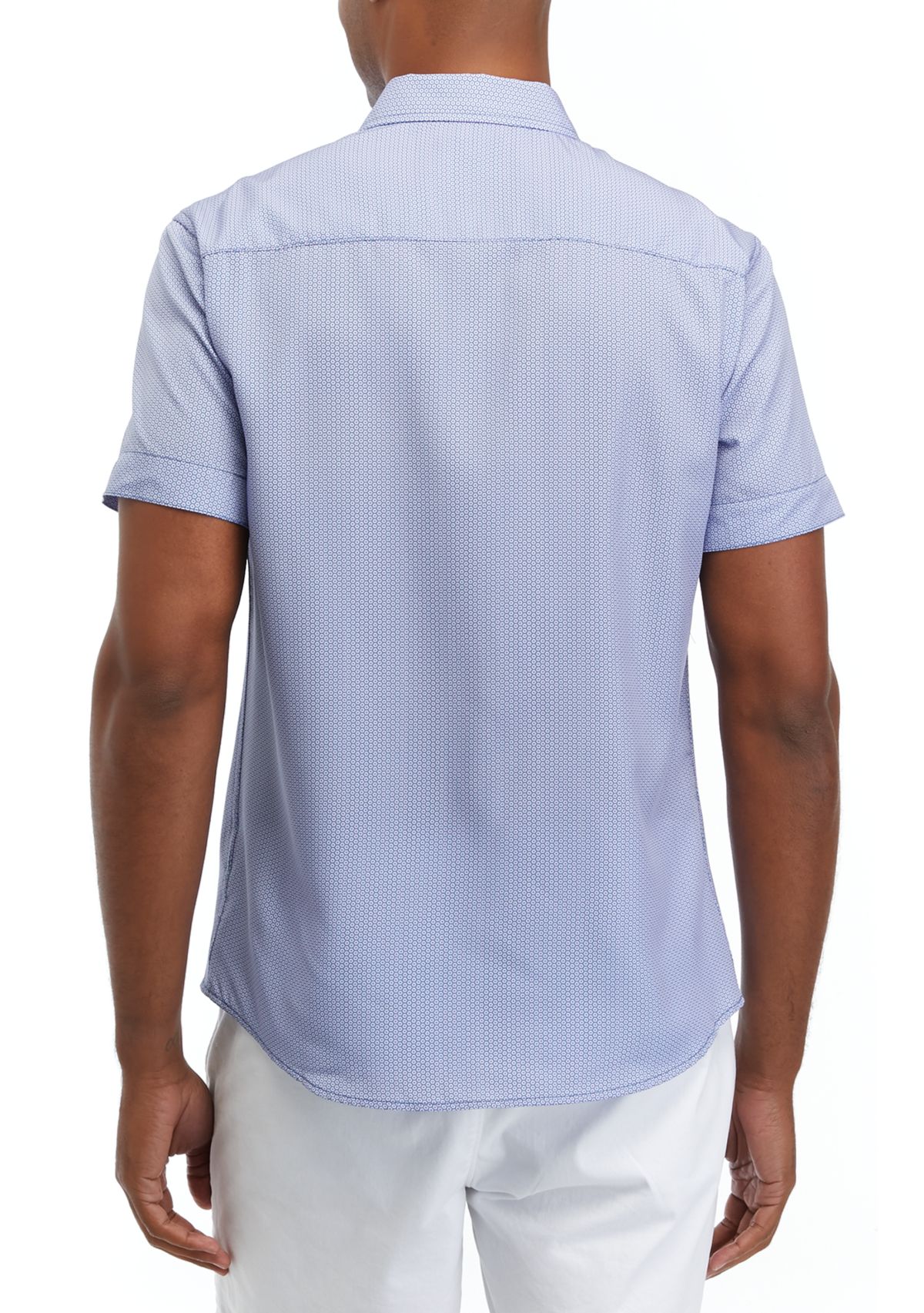 Mens Neat Print Woven Shirt 