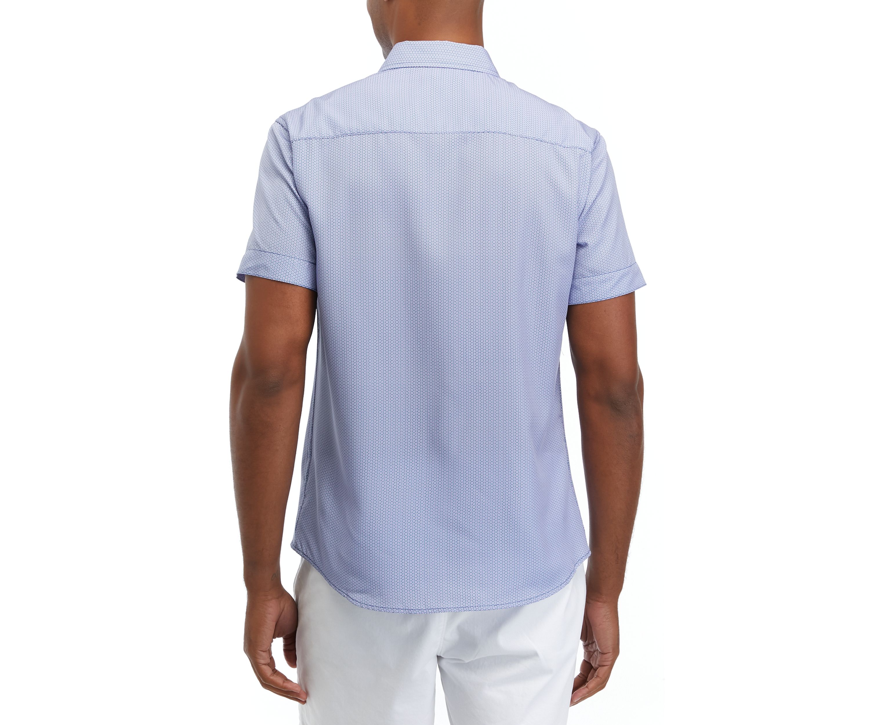 Mens Neat Print Woven Shirt 