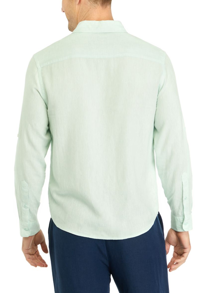 Mens Long Sleeve Button Up Shirt 