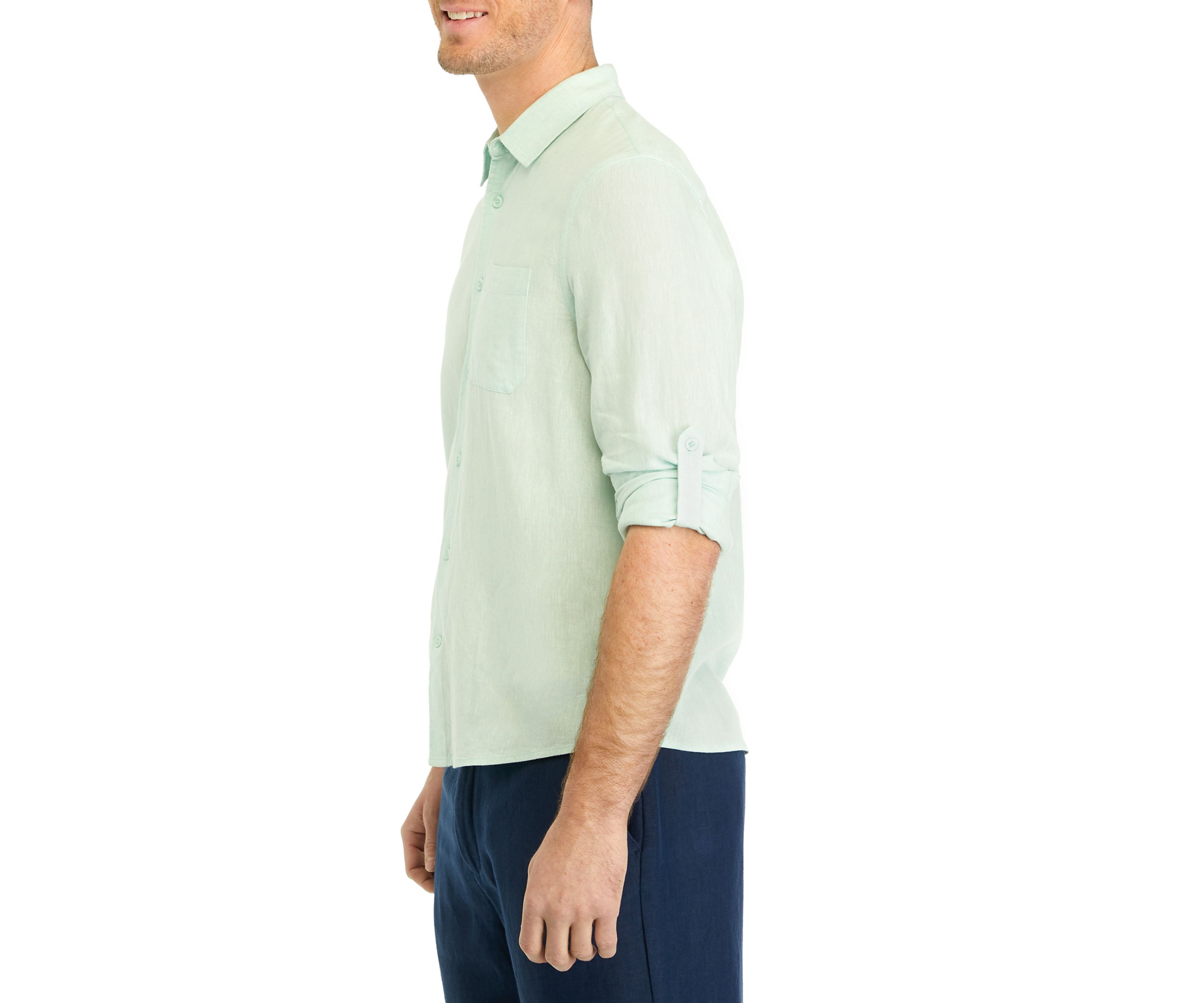 Mens Long Sleeve Button Up Shirt 