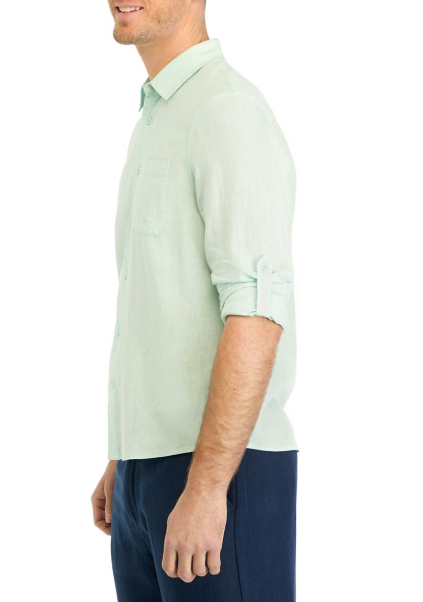Mens Long Sleeve Button Up Shirt 