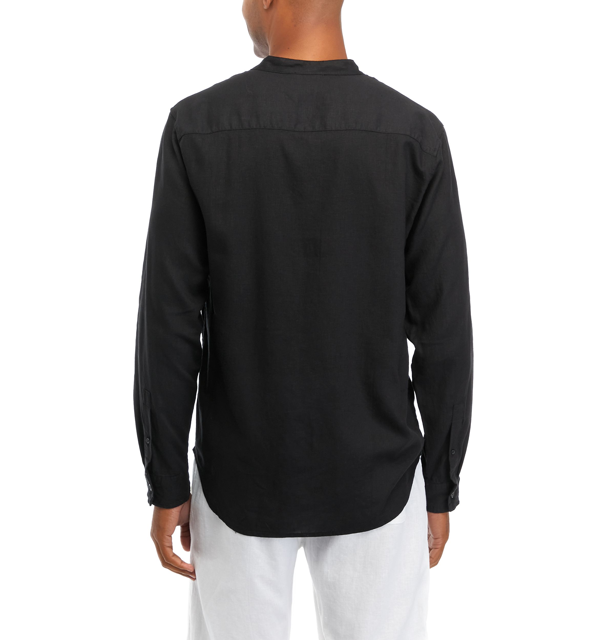 Mens Long Sleeve Linen Shirt
