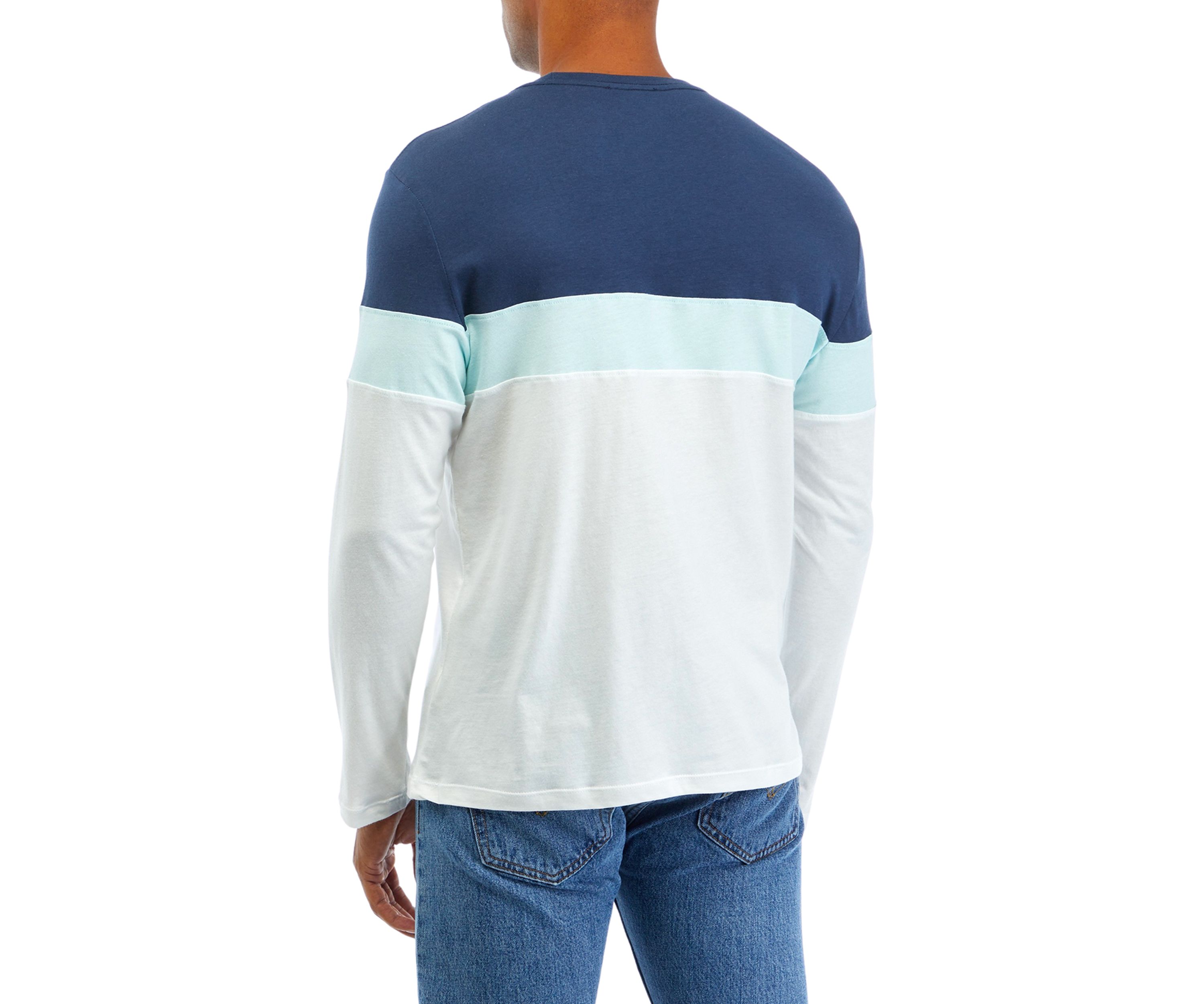 Color Block Stripe Jersey Top 