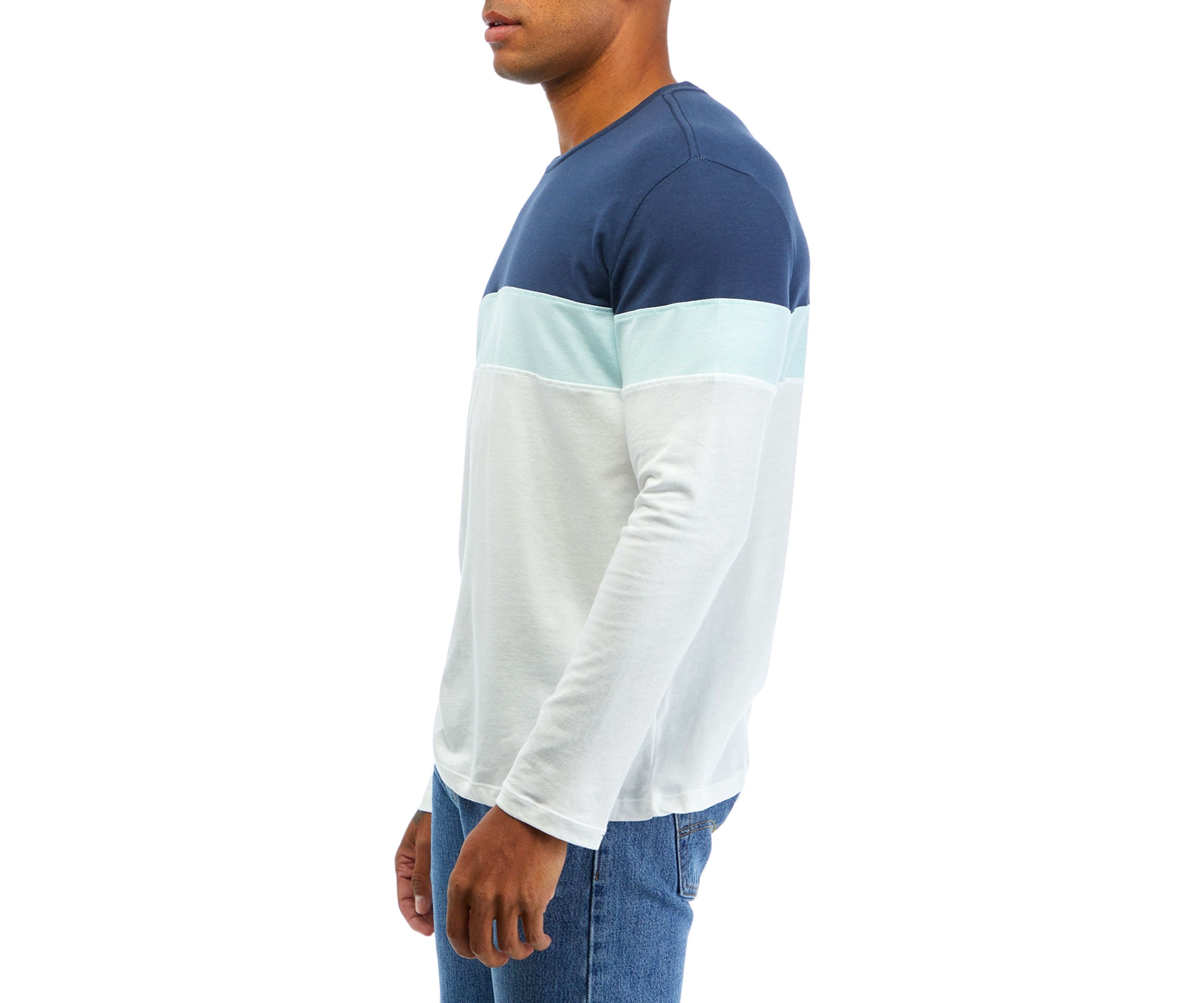 Color Block Stripe Jersey Top 
