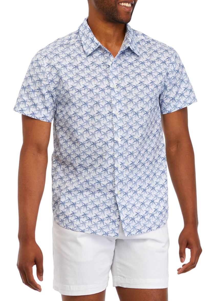 Short Sleeve Printed Woven Shirt 