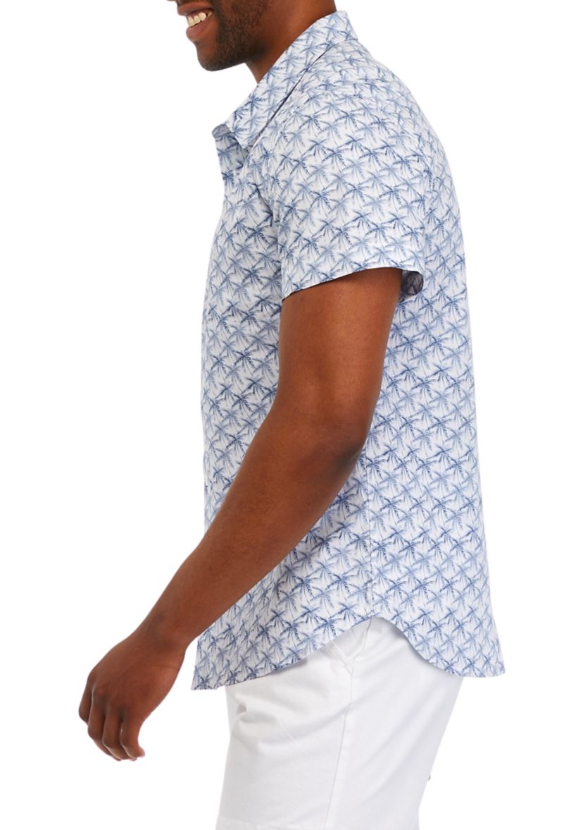 Short Sleeve Printed Woven Shirt 