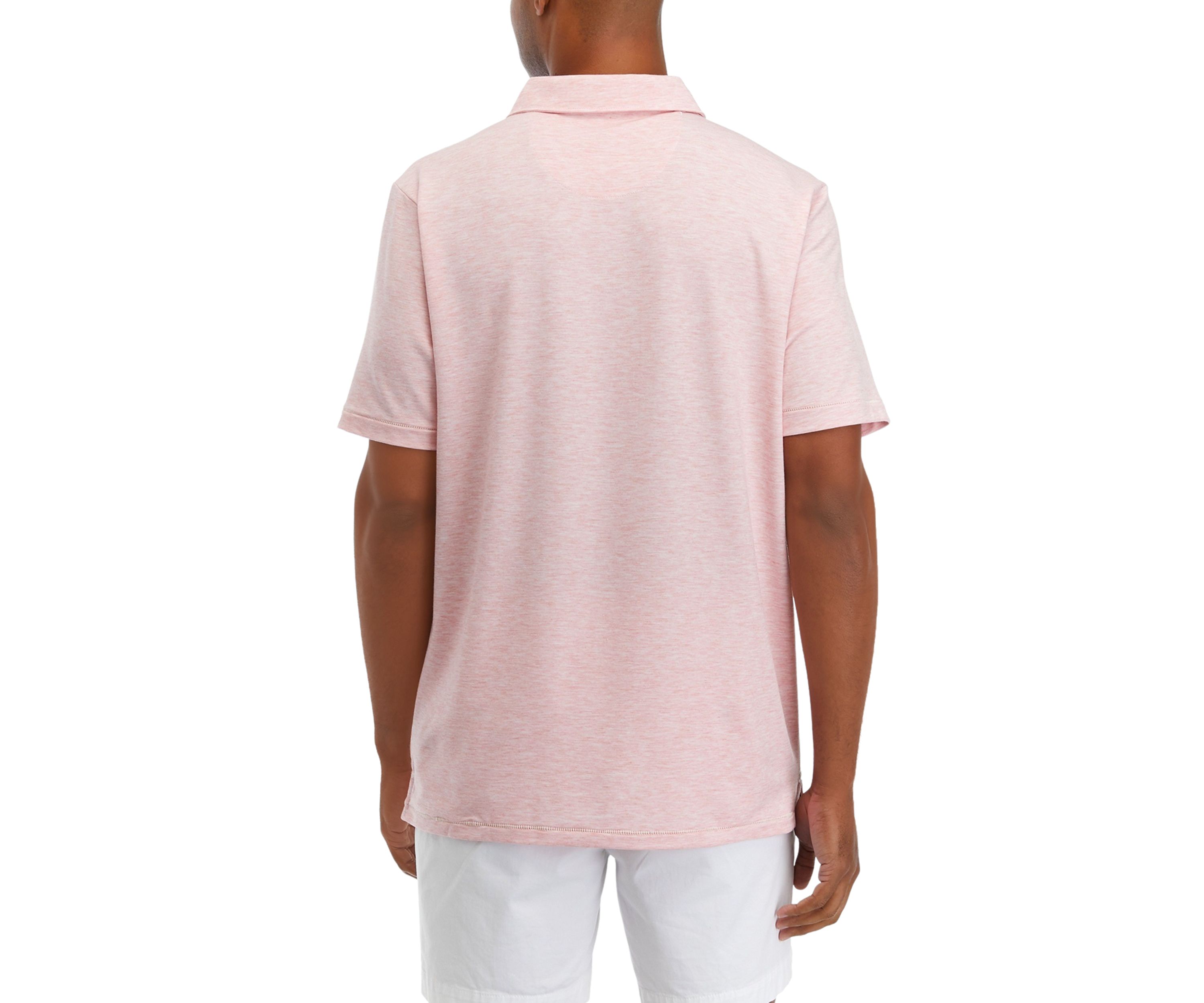 Mens Short Sleeve French Terry Polo Shirt