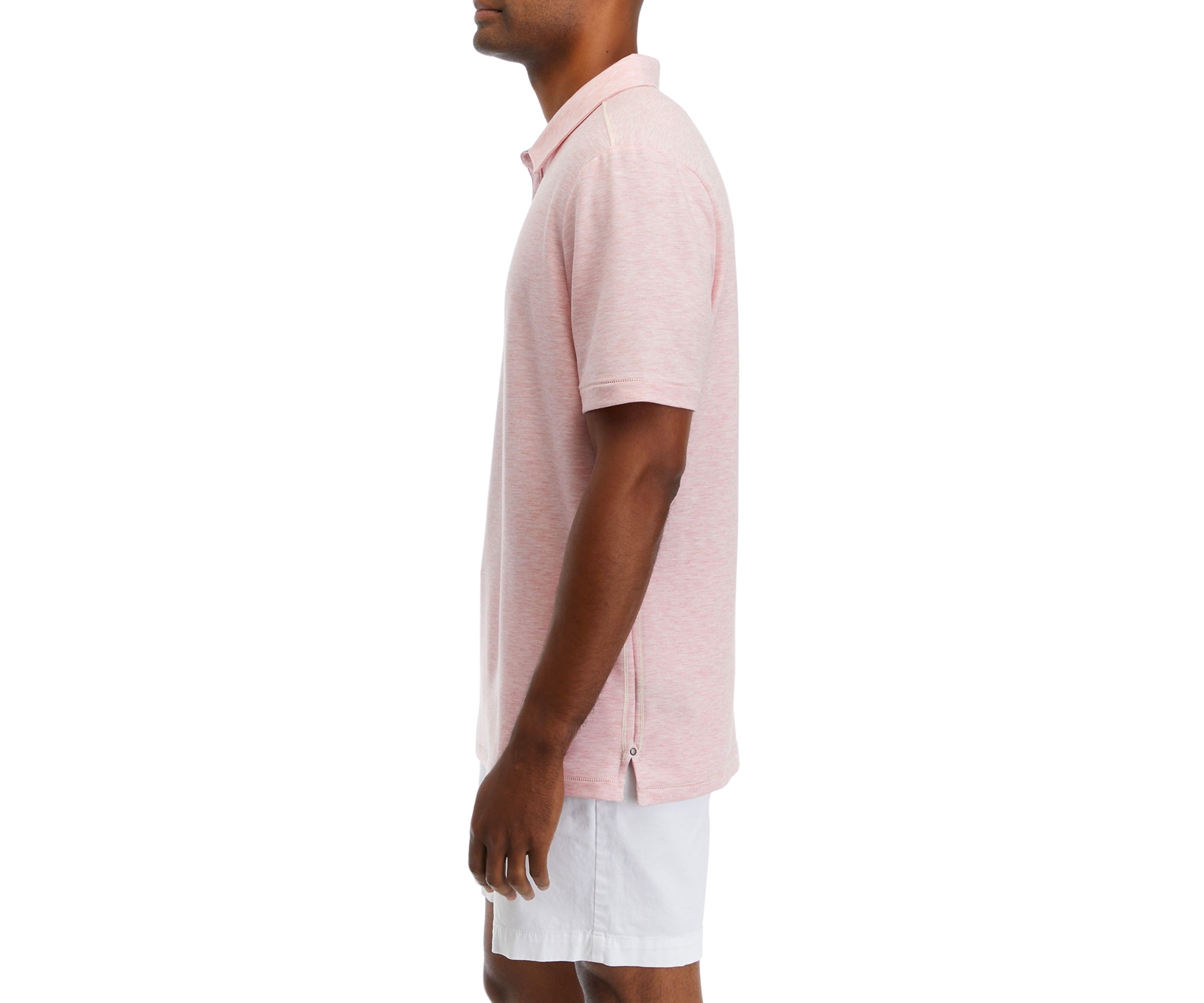 Mens Short Sleeve French Terry Polo Shirt