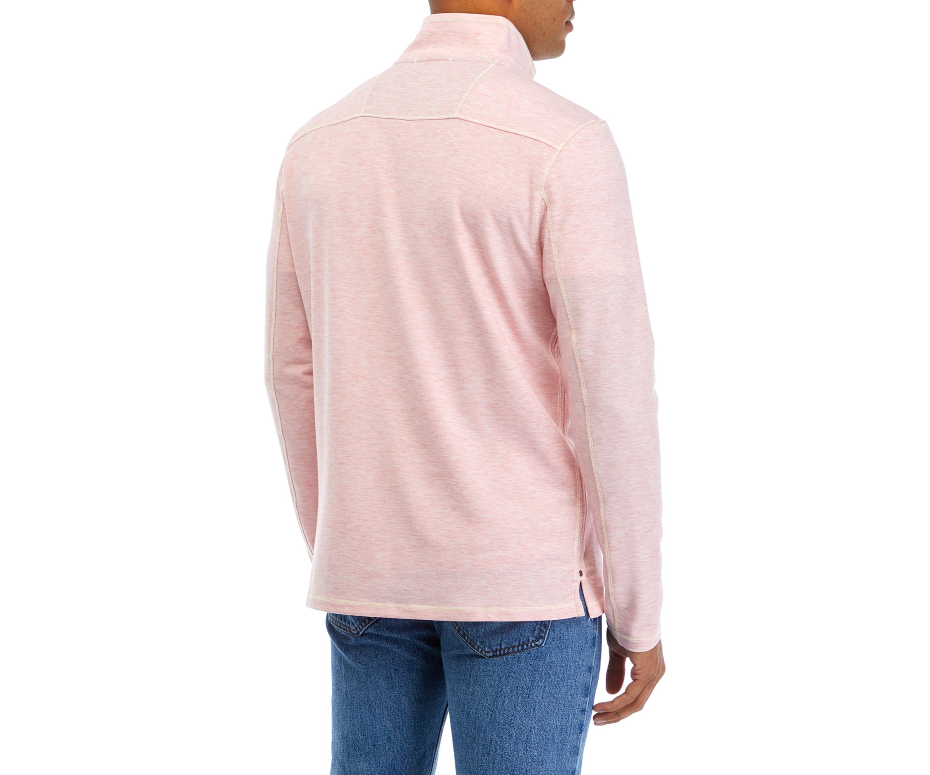 Mens Zip Up Stretch Pullover