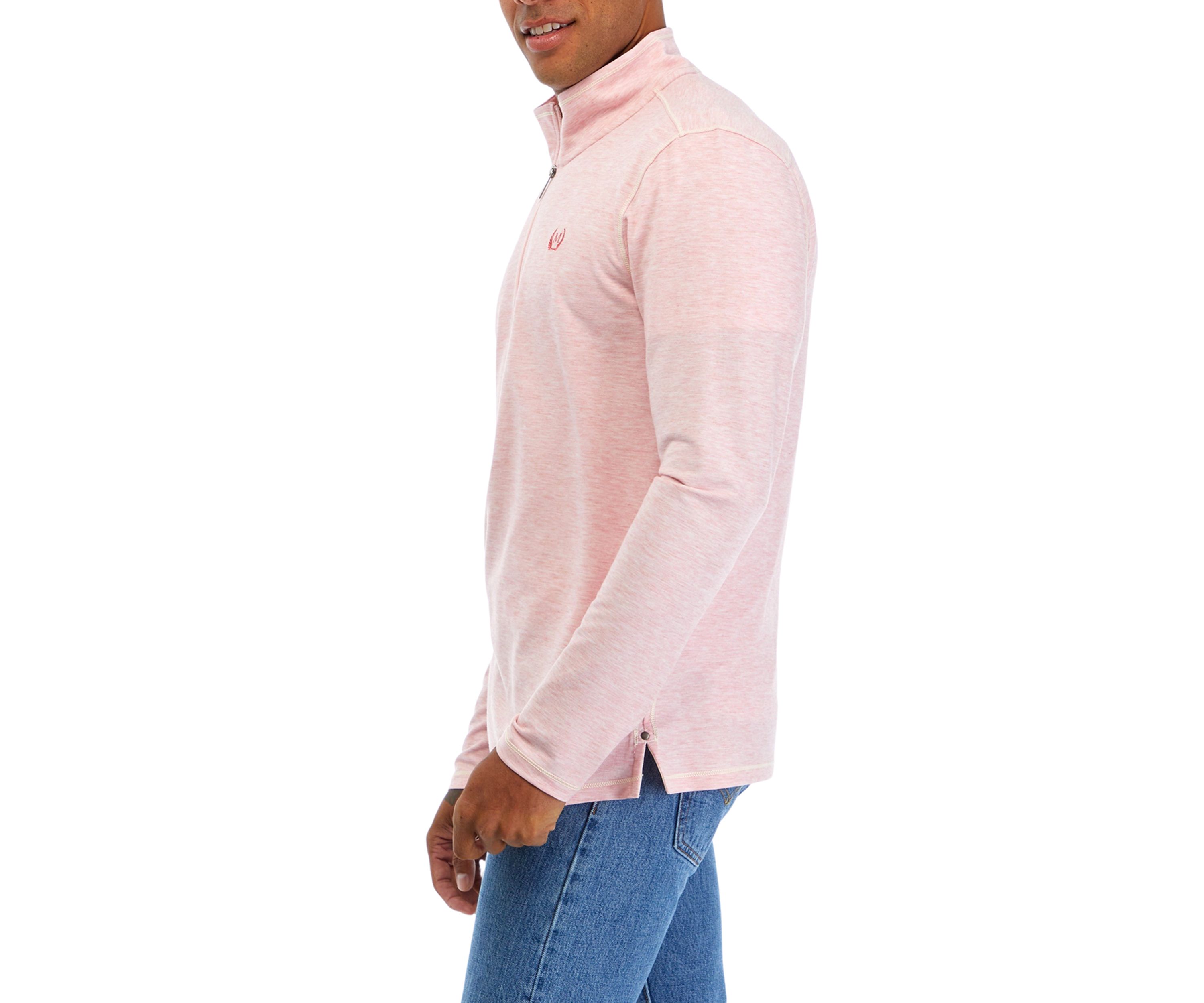 Mens Zip Up Stretch Pullover