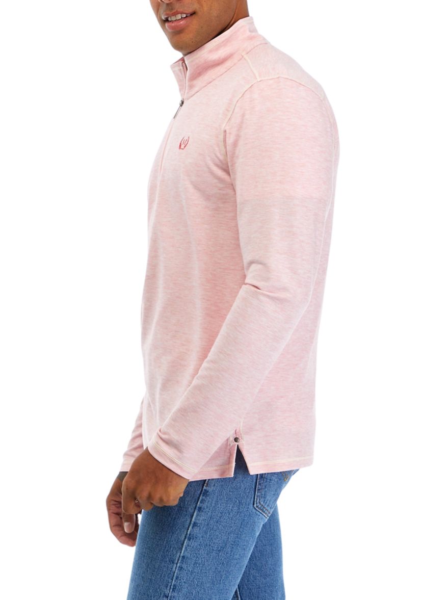 Mens Zip Up Stretch Pullover