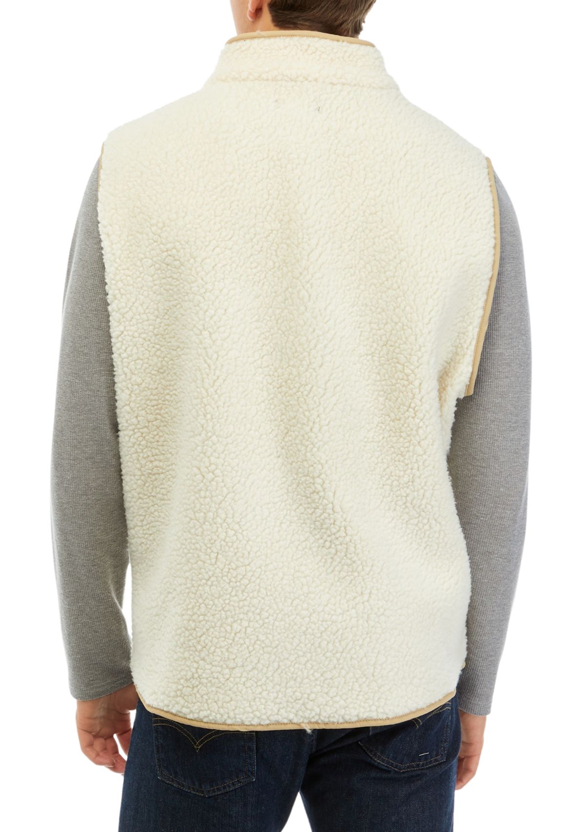 Mens Sherpa Fleece Vest