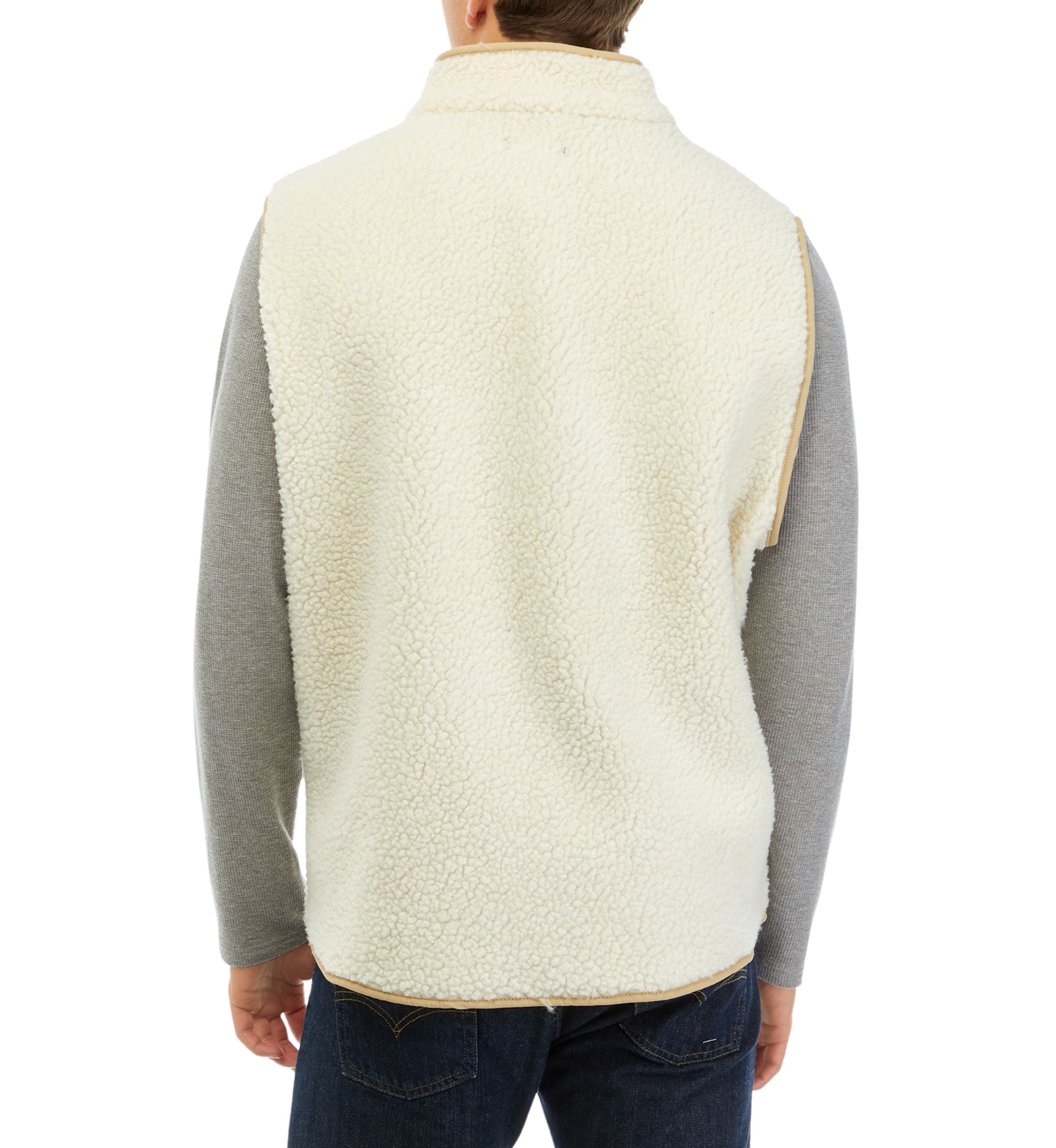 Mens Sherpa Fleece Vest