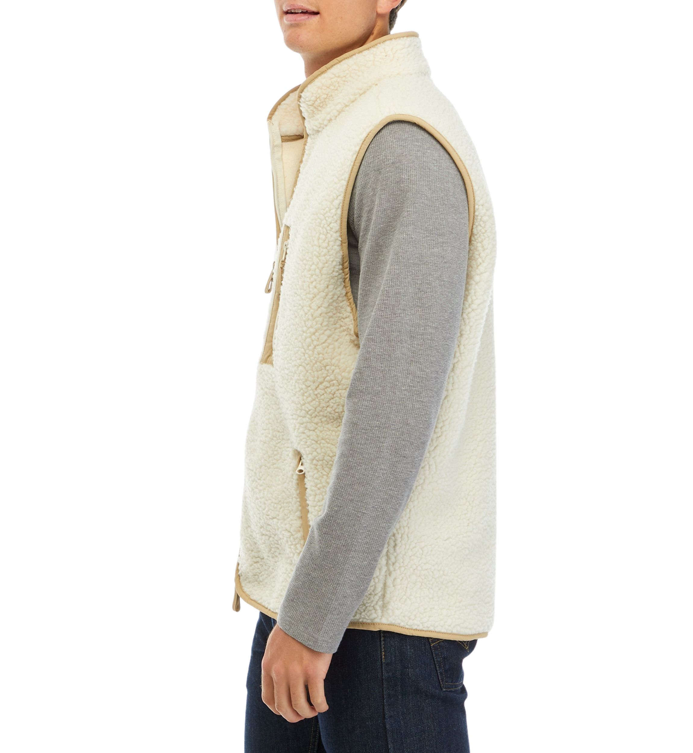 Mens Sherpa Fleece Vest