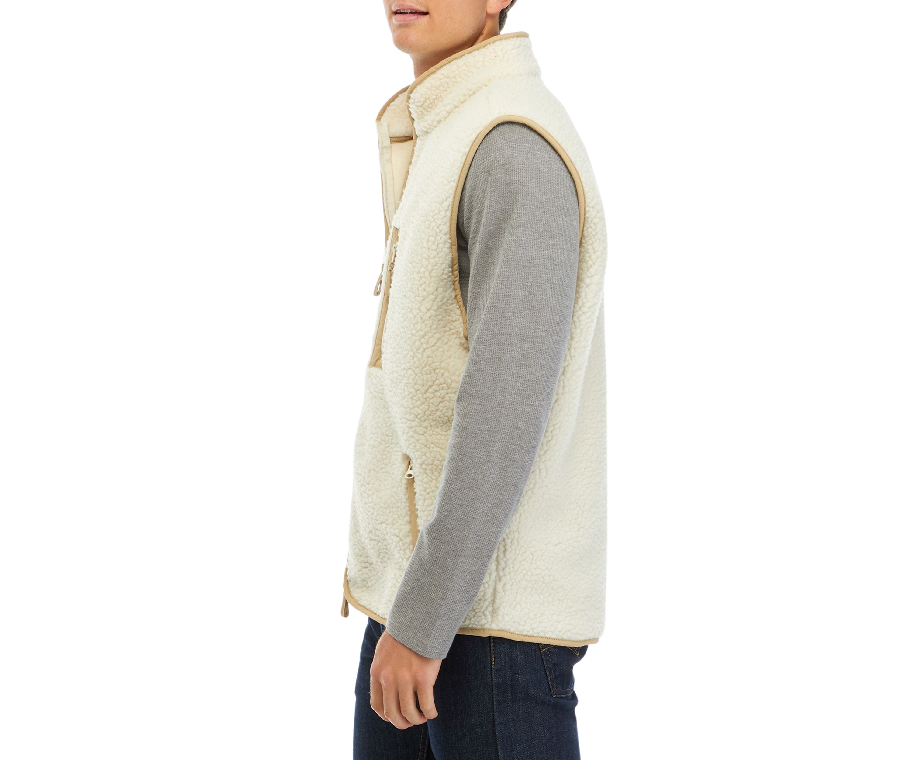 Mens Sherpa Fleece Vest