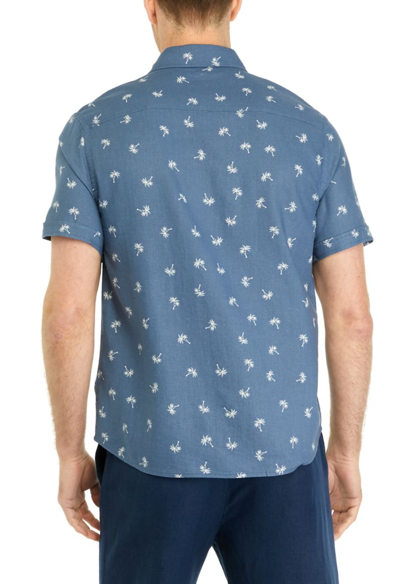 Printed Button Up Shirt 