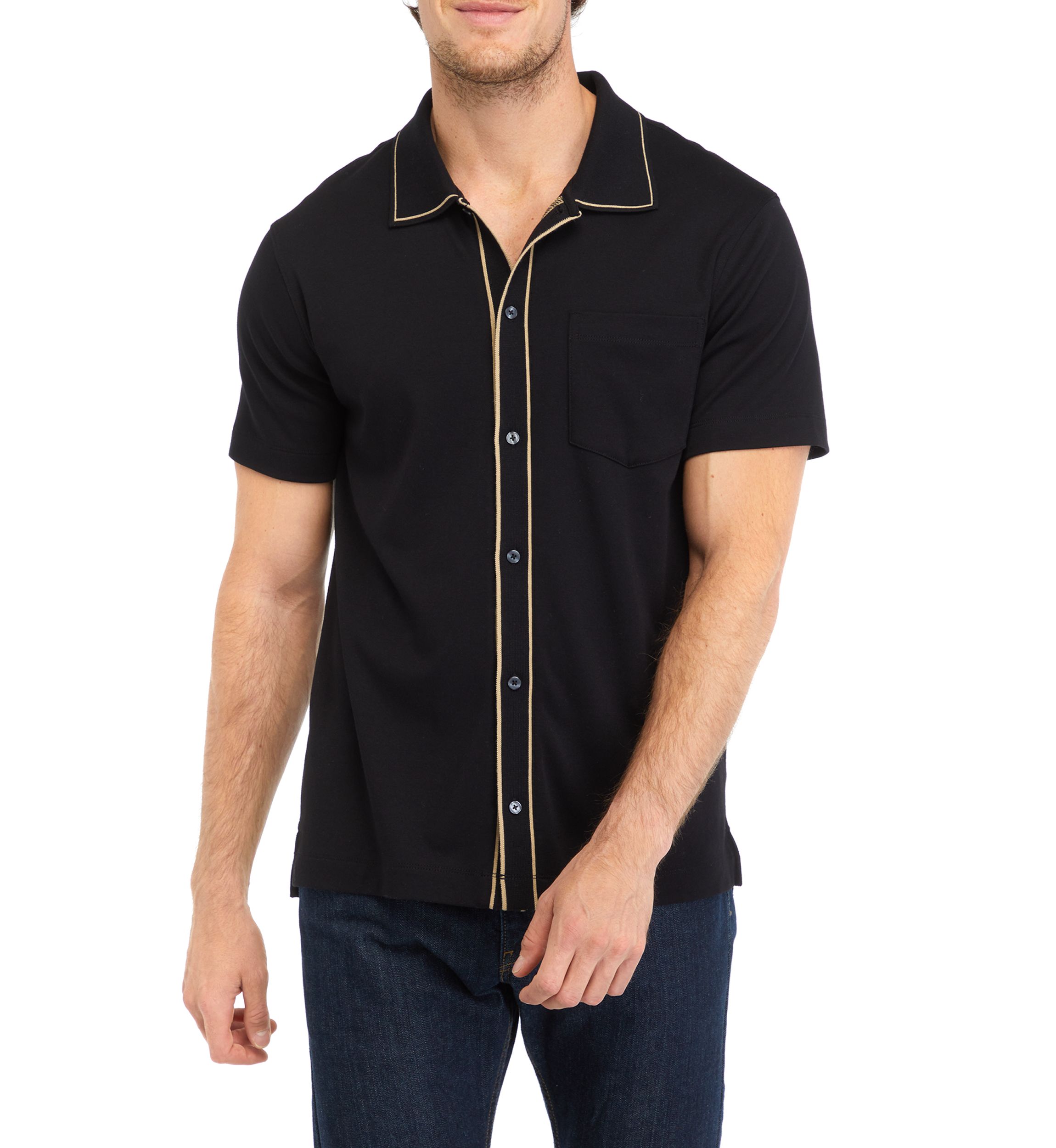 Mens Collared Button Up Shirt