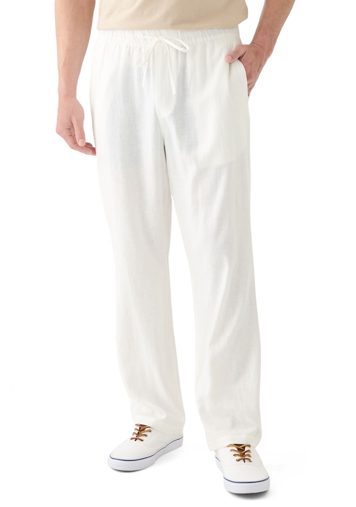 Mens Linen Drawstring Pants