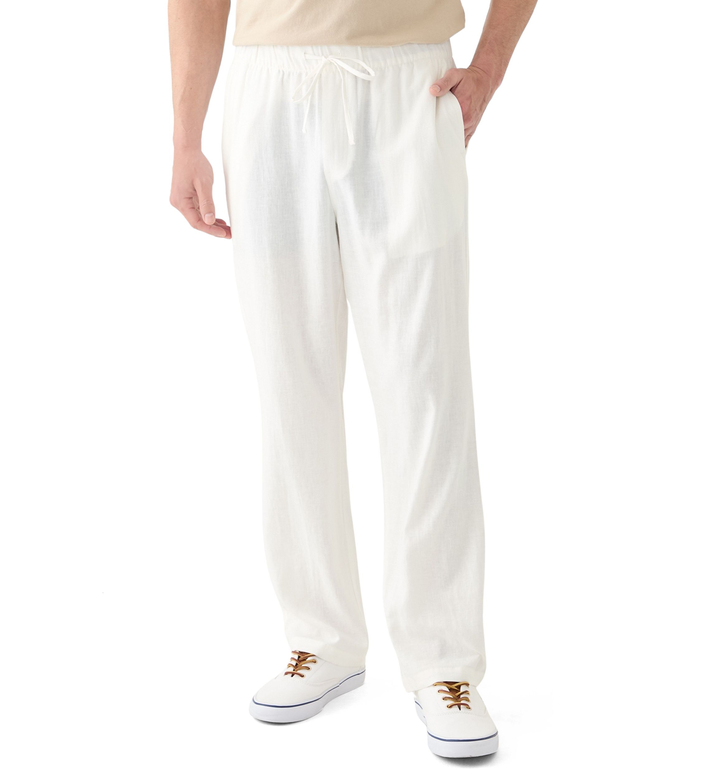 Mens Linen Drawstring Pants