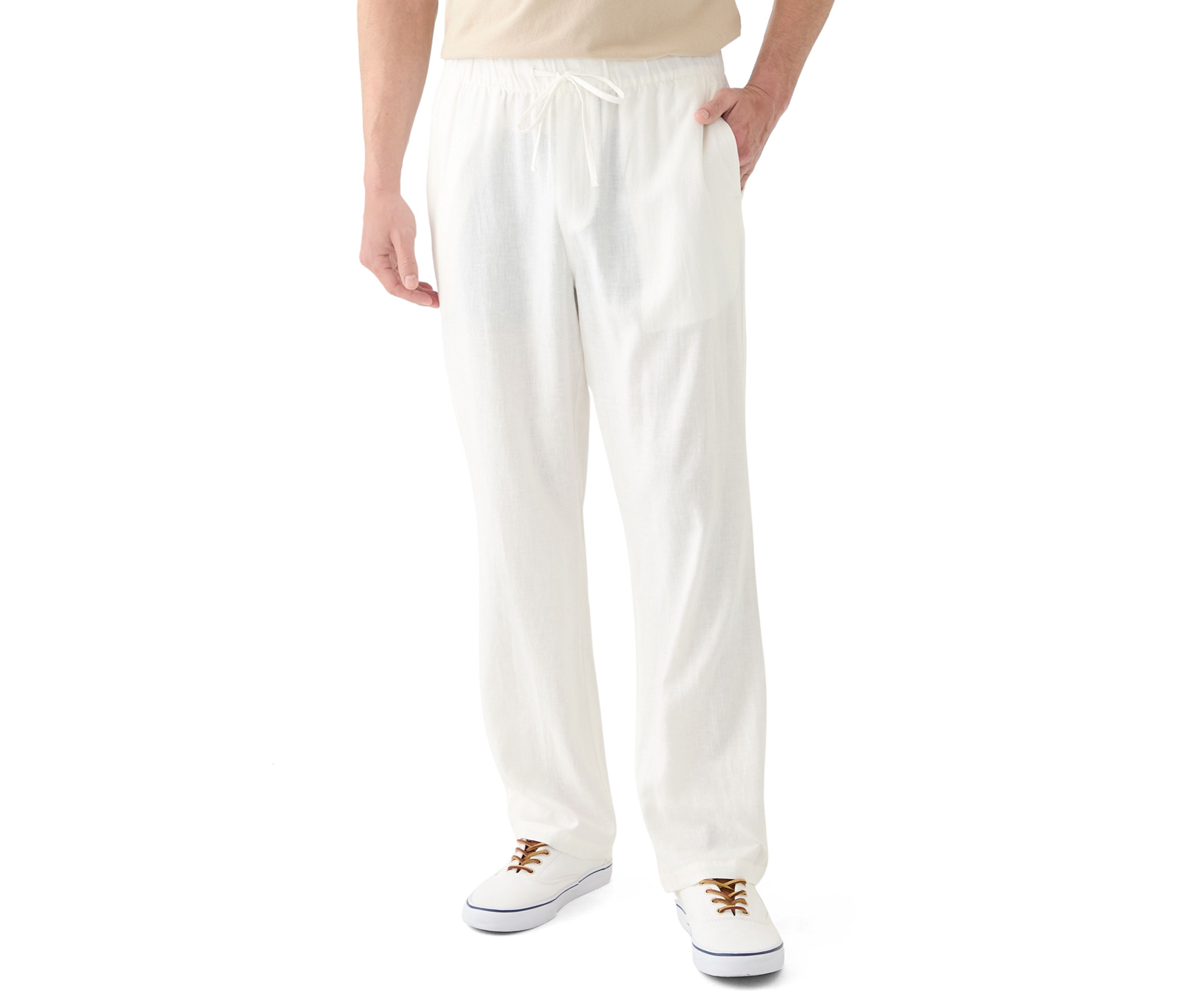 Mens Linen Drawstring Pants