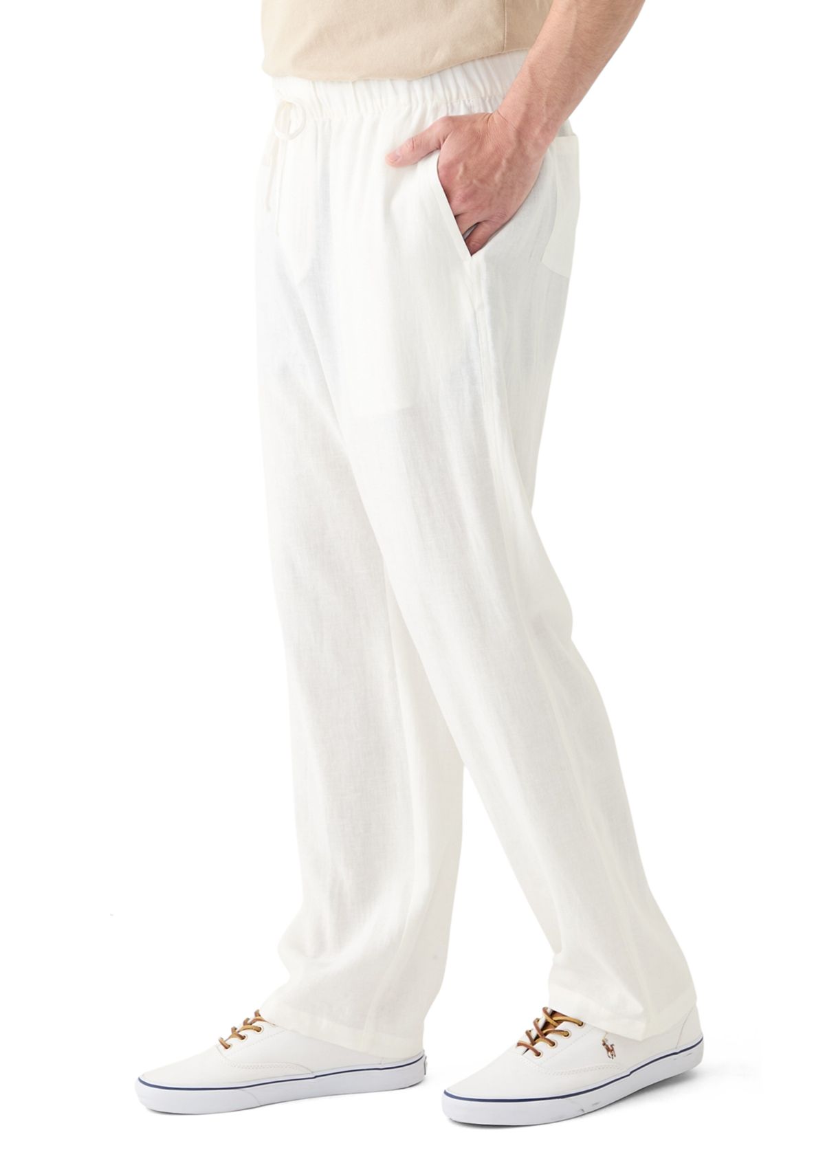 Mens Linen Drawstring Pants