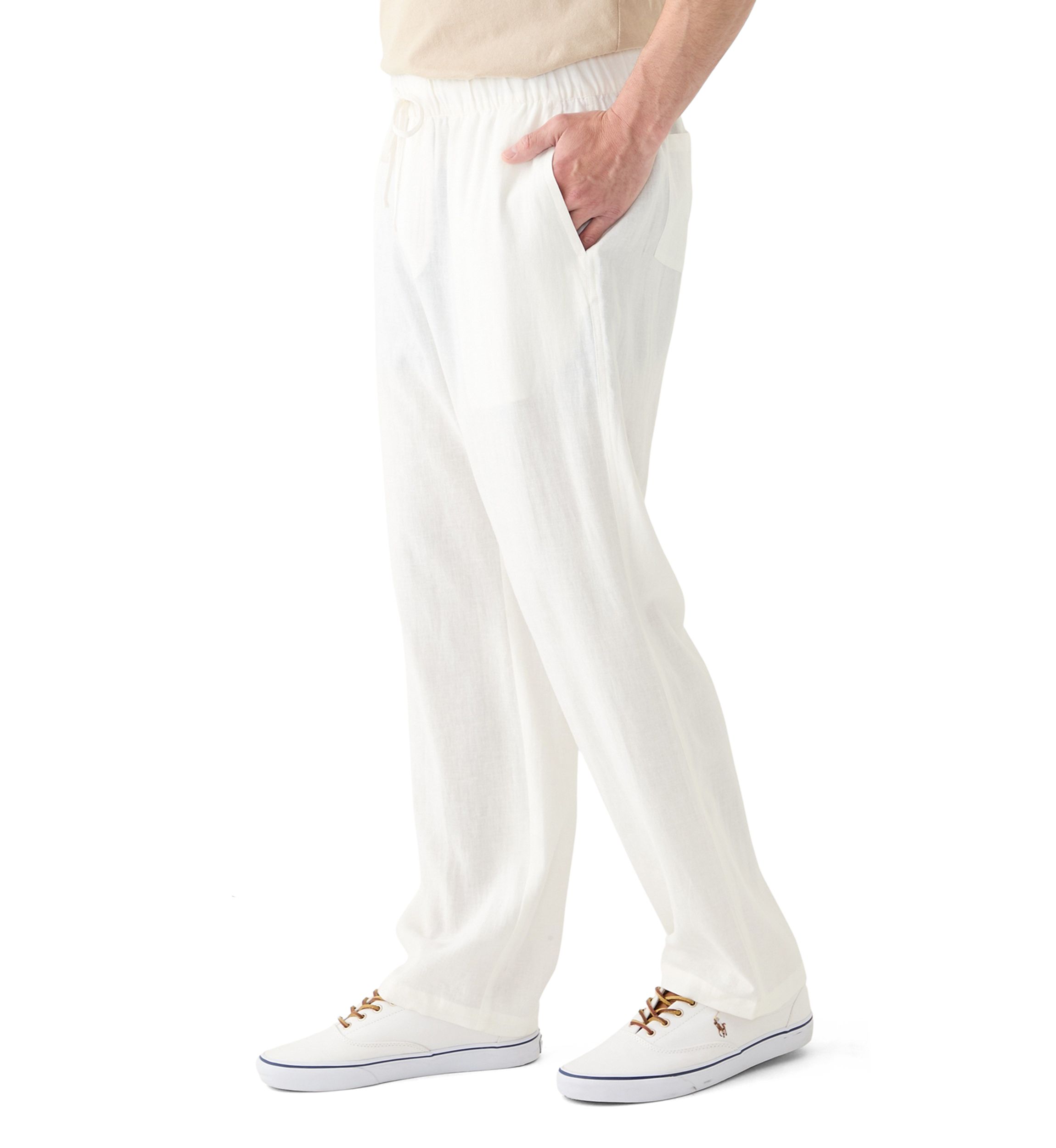 Mens Linen Drawstring Pants
